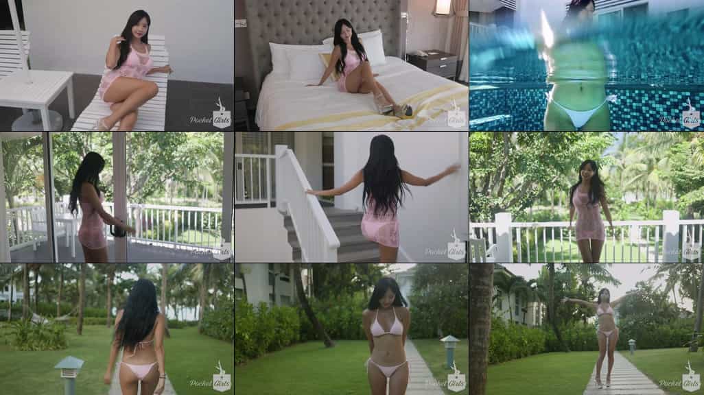 Delicate Pink Bikini Dance, Habin, Pocket Girls, 하빈, 포켓걸스 – #003281