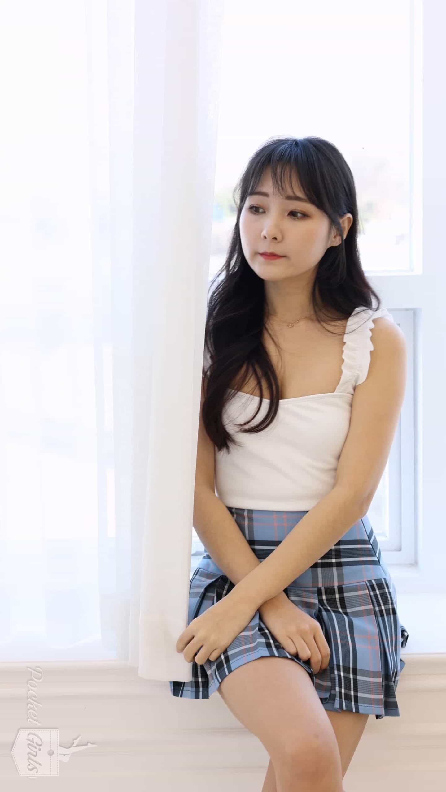 Lookbook, Checkered Mini Skirt, Counting the Days, Jieun, Pocket Girls, 지은, 포켓걸스 – #00067