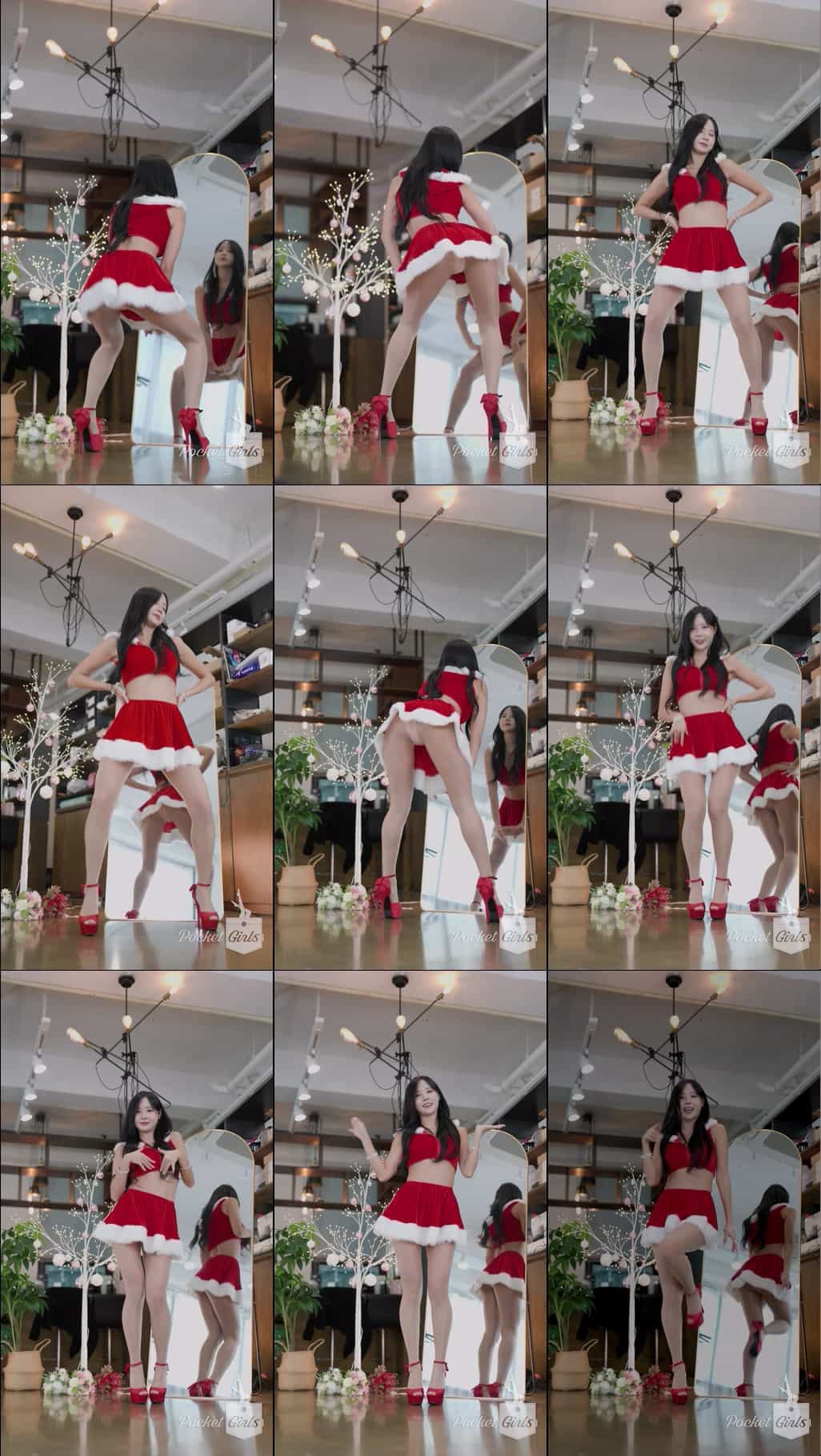 Enchanting Santa Girl Dance, Habin, Pocket Girls, 하빈, 포켓걸스 – #003551 Enchanting Santa Girl Dance, Habin, Pocket Girls, 하빈, 포켓걸스 – #003551
