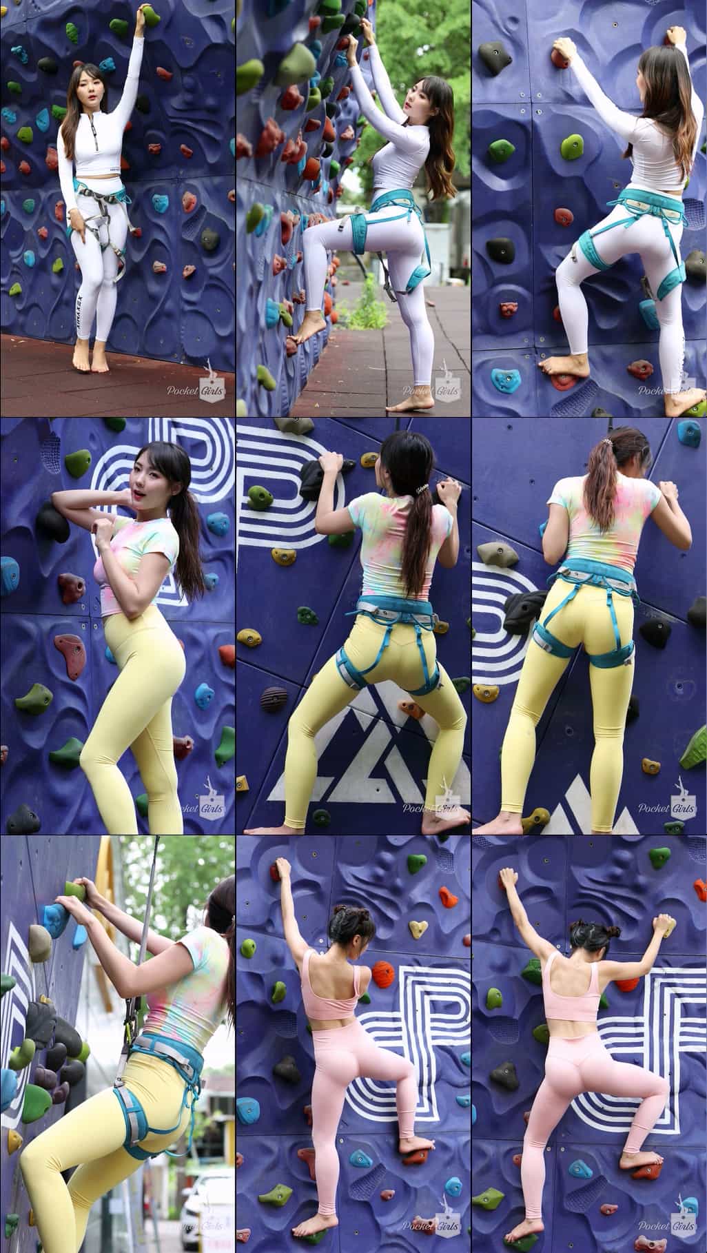 Climbing wearing Leggings, Jieun, Pocket Girls – #00191