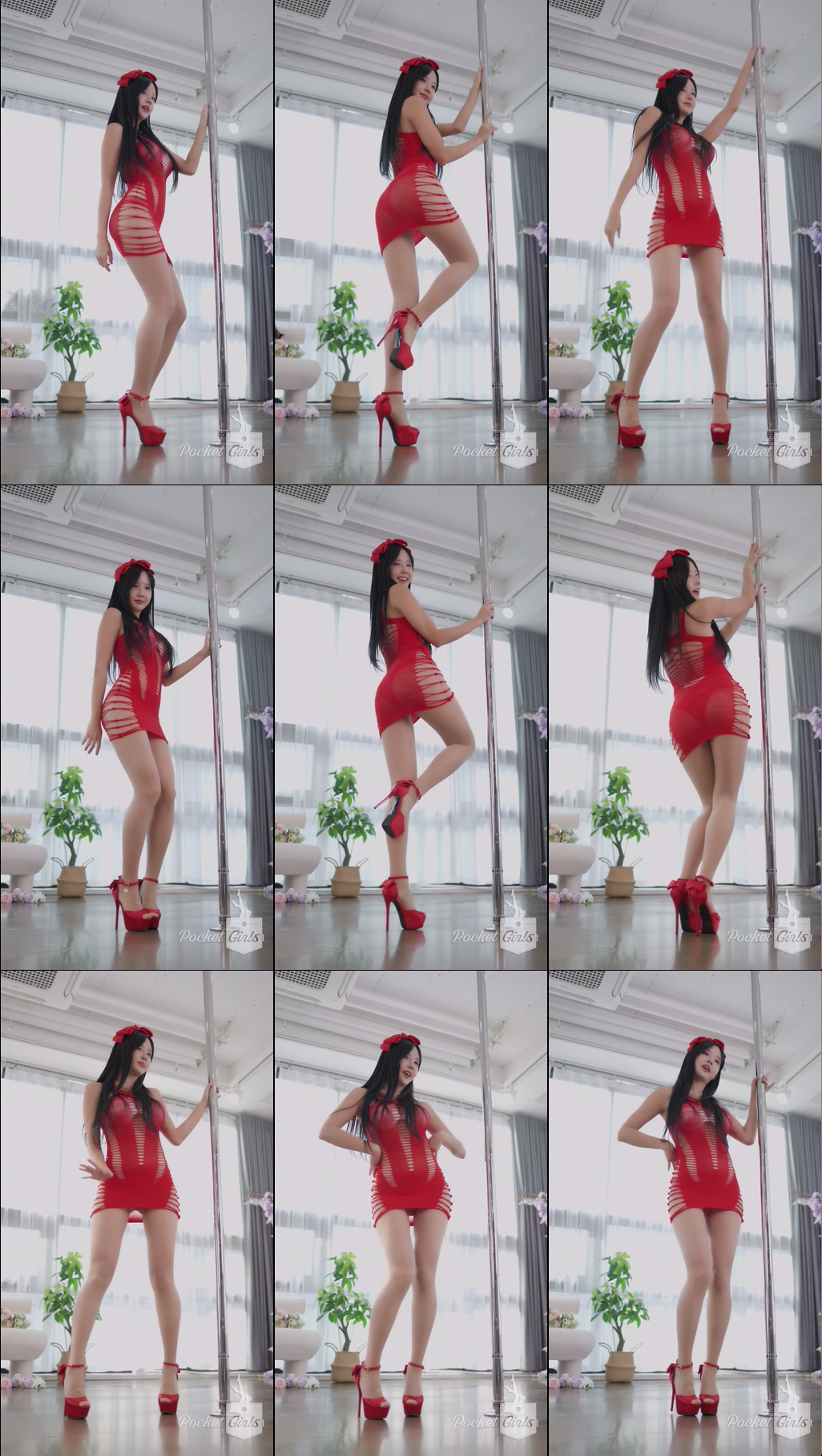 Red Body Hugging Dance, Habin, Part.3f – #11671