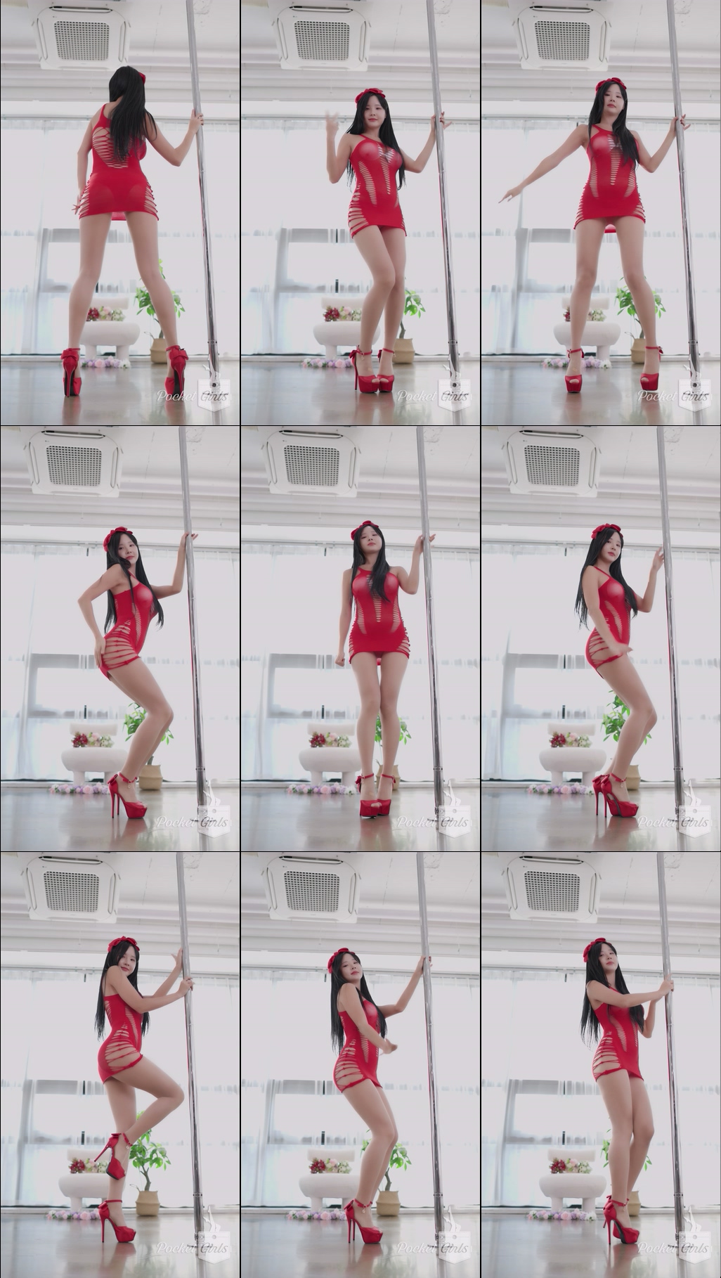 Red Body Hugging Dance, Habin, Part.2a – #1156