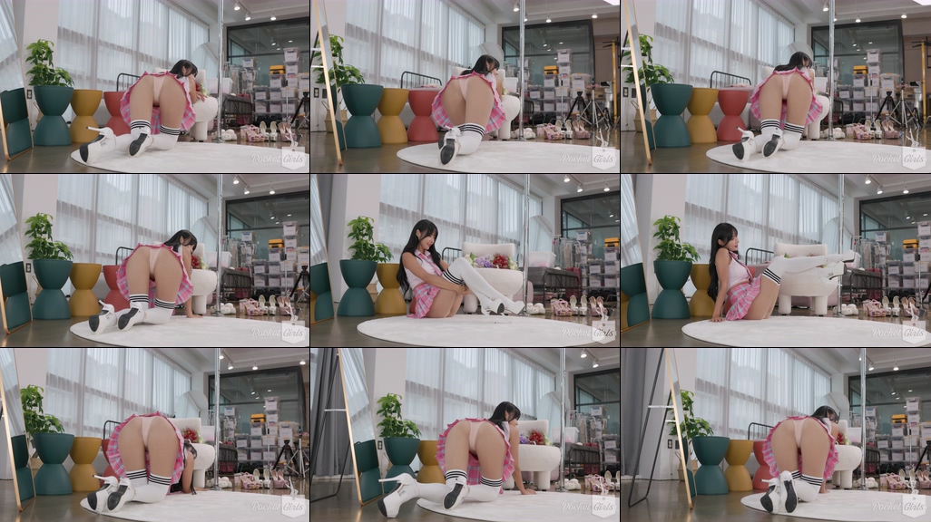 Cat Crawl in a Schoolgirl Skirt, Habin, Part.1d – #09661