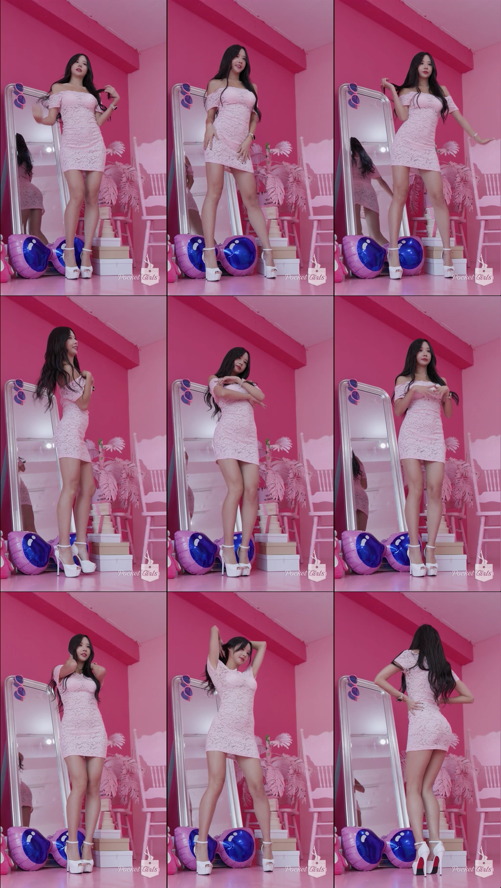 Pink Lace Dress Dance, Habin, Part.1a – #12181