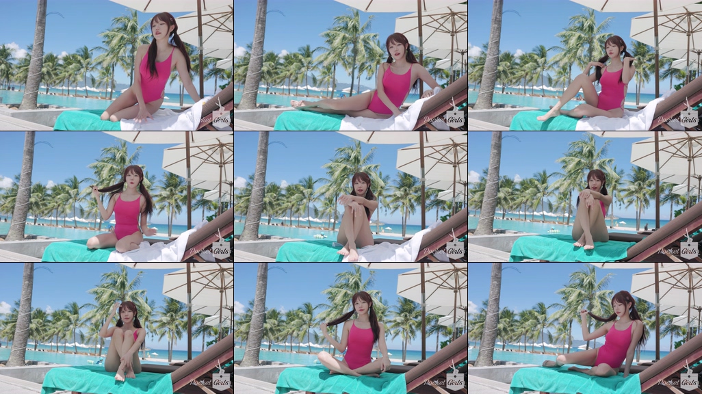 Hot Pink Monokini Dance, Minchae, Part.4 – #10121