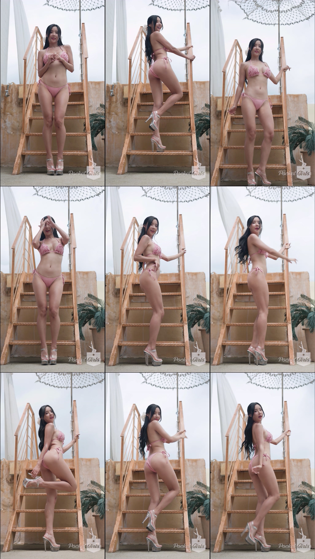 Dusty Pink Bikini Dance, Habin, Part.1a – #09221