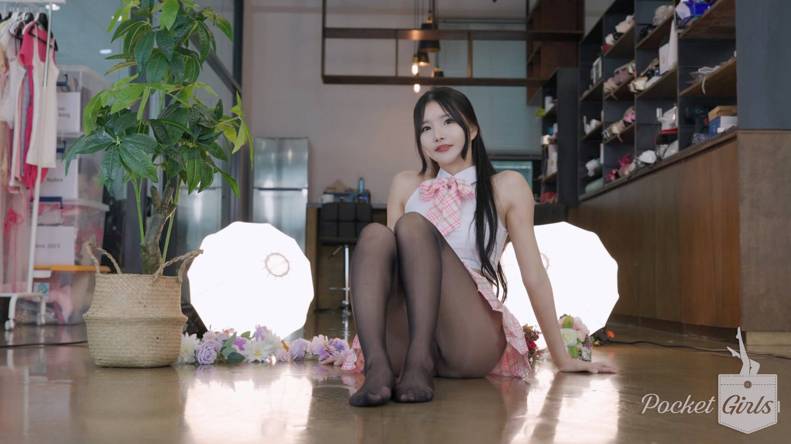 Celestial Chic in Black Stockings, Yeonji, Part.4 – #1055