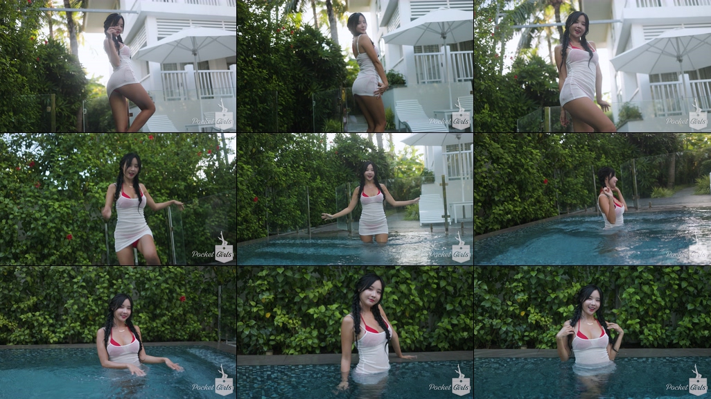 Red Bikini Pool Dance, Habin, Part.1 – #10051