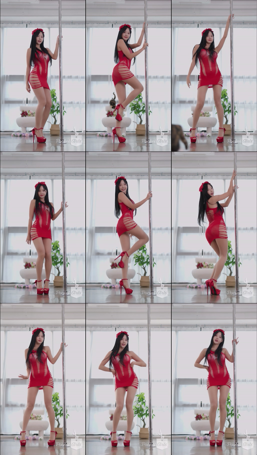 Red Body Hugging Dance, Habin, Part.3b – #11631