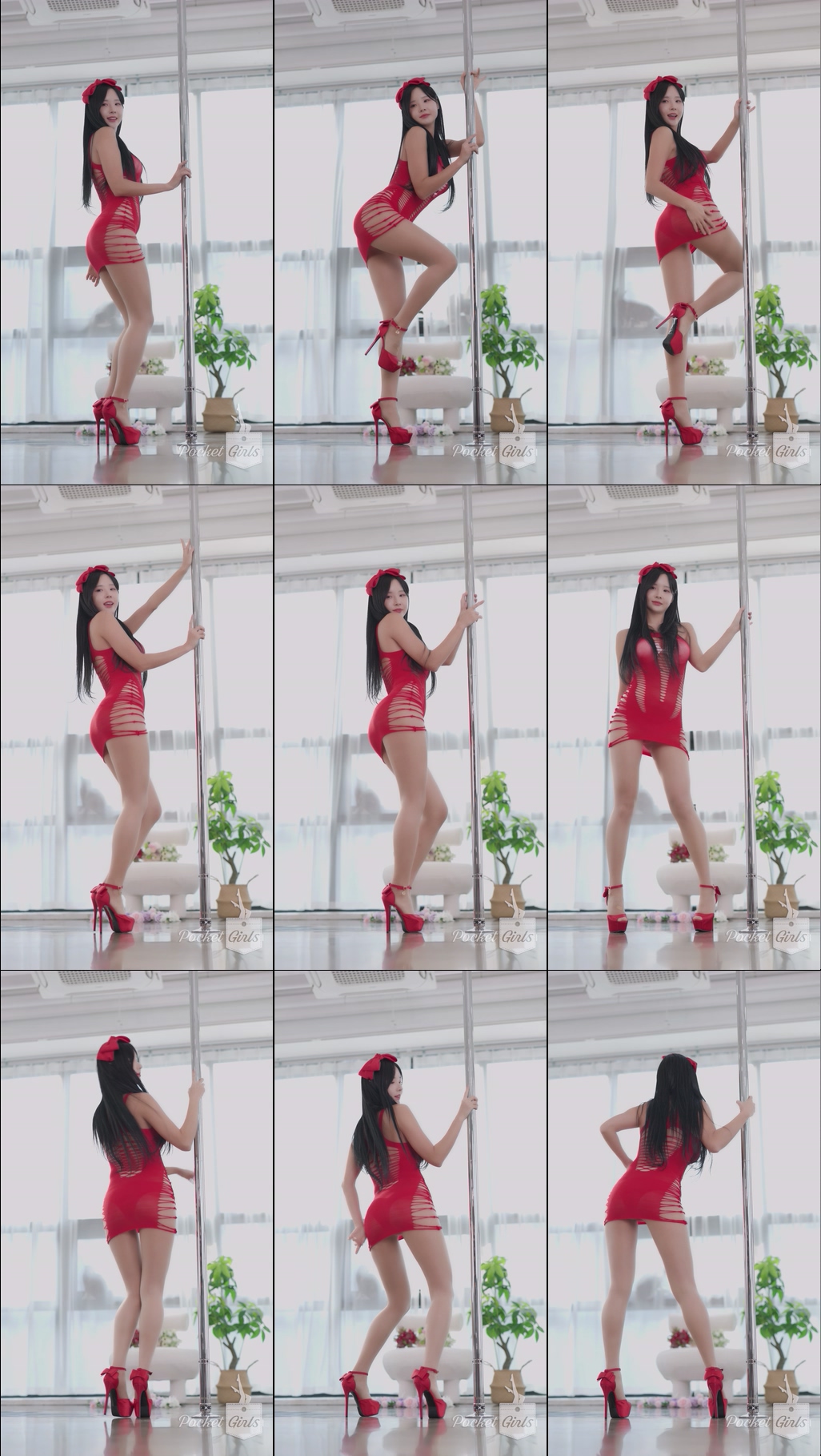 Red Body Hugging Dance, Habin, Part.3c – #11641