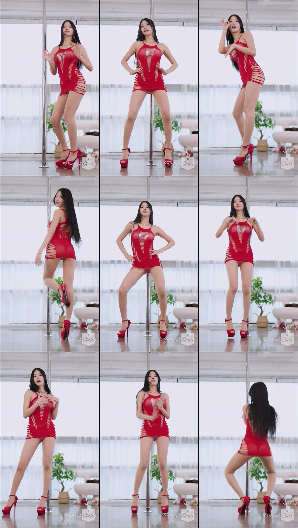 Mystical Allure in Red Body Hugging Dress, Yeonji – #1182+1