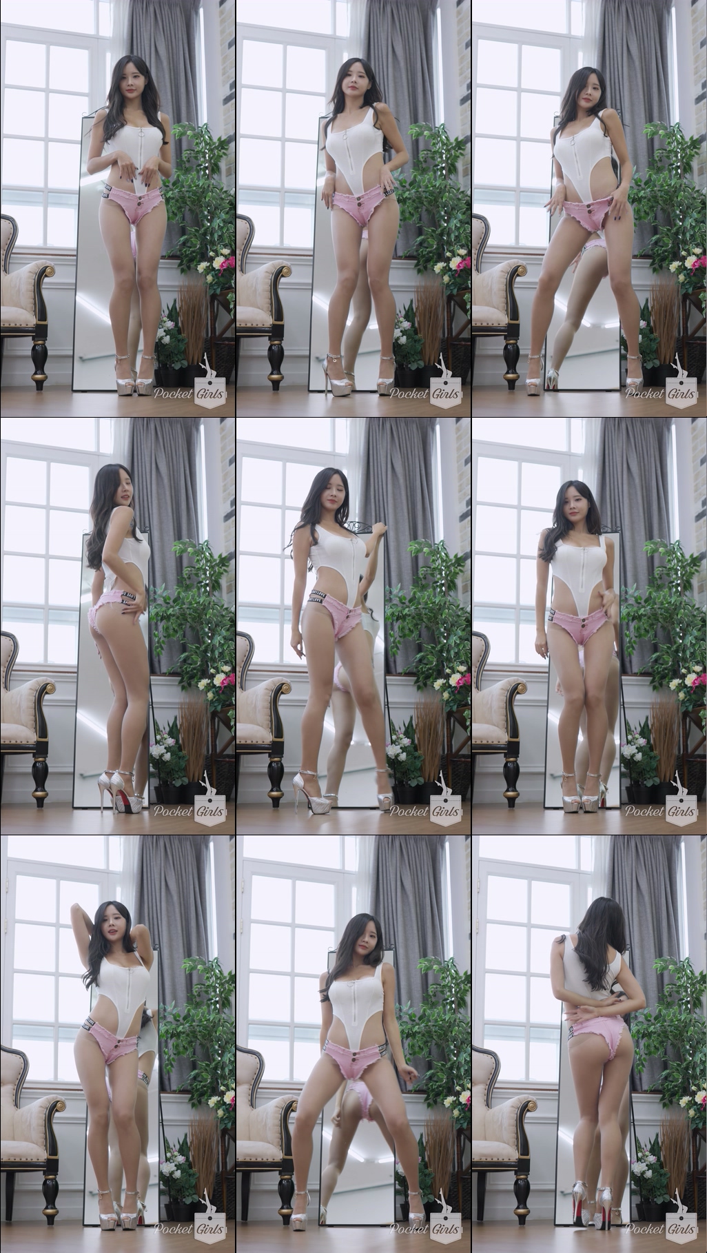 Pink Booty Shorts Dance, Habin, Part.1a – #12031