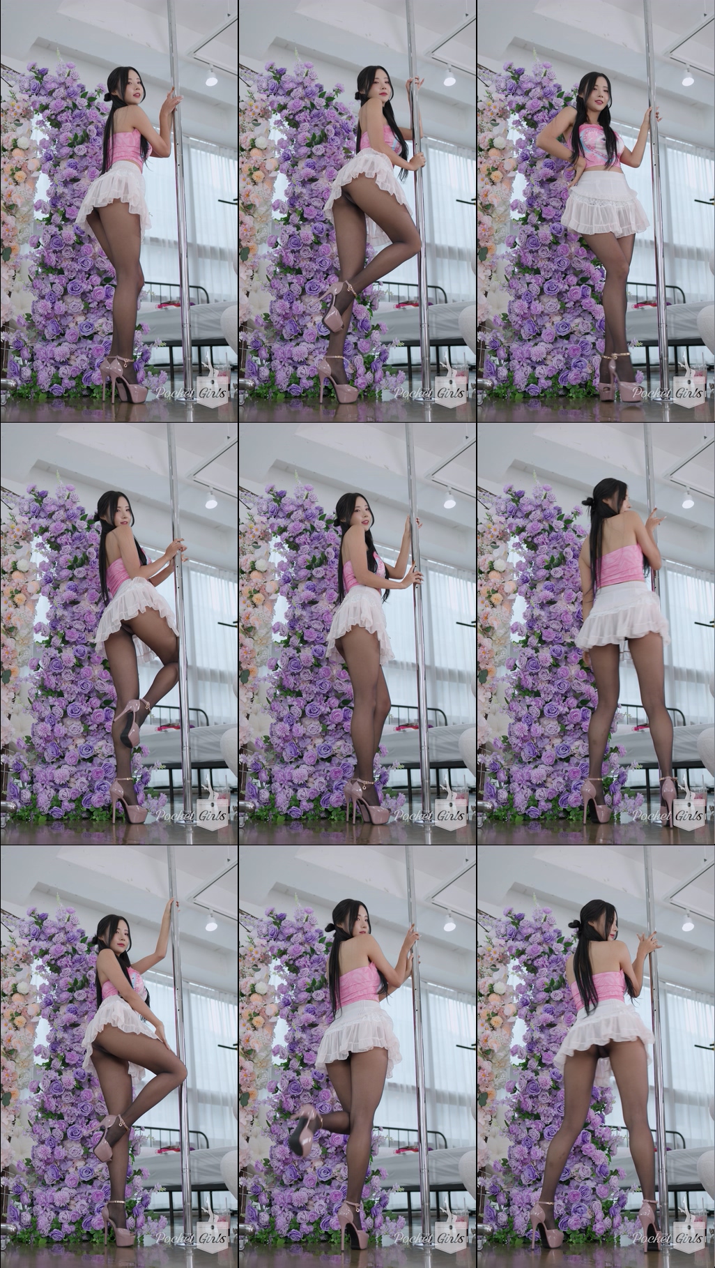 Kitty-Inspired Pink Top and Black Stocking, Habin, Part.1d – #08761