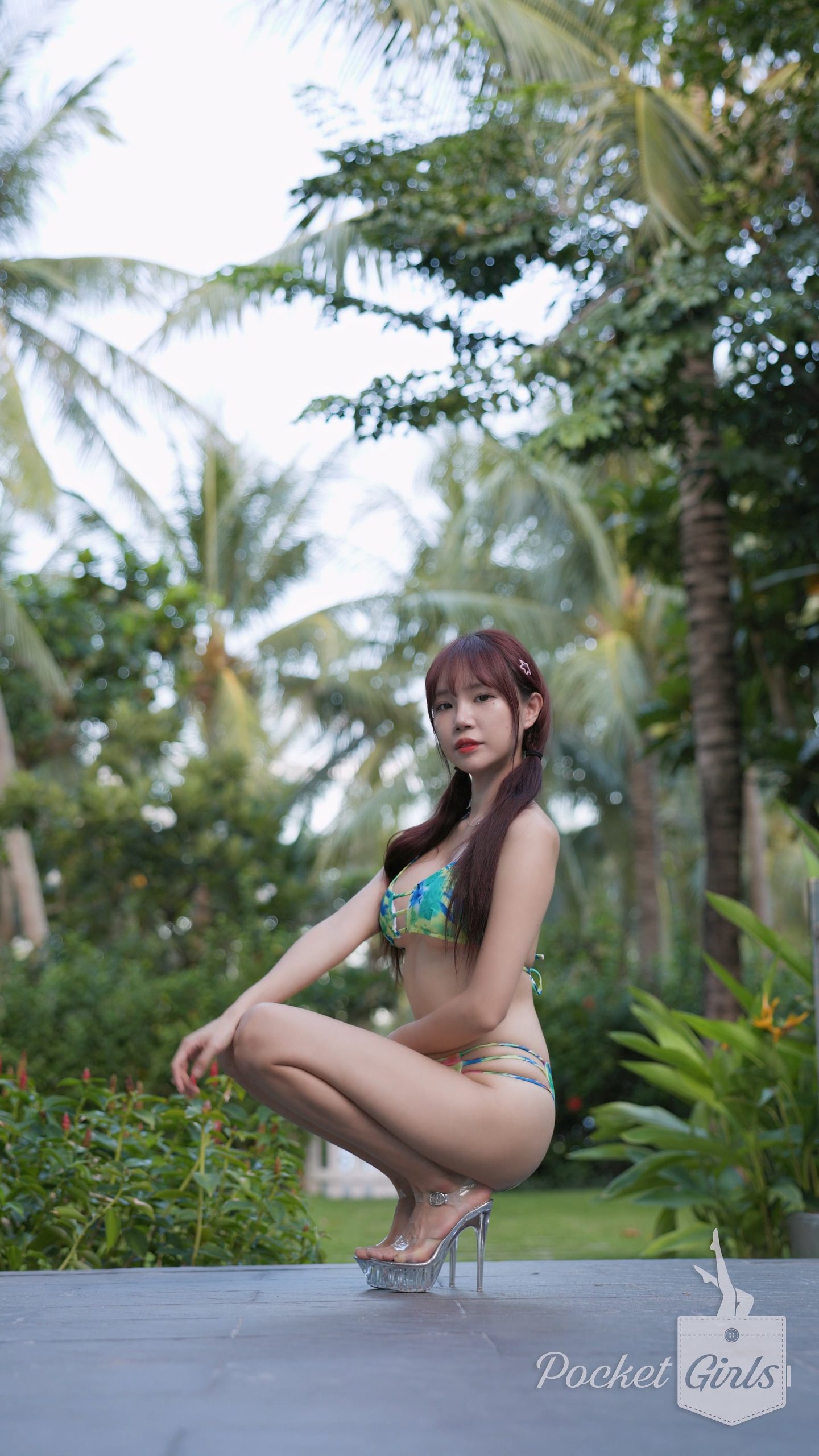 Green Ombre Bikini Dance, Minchae – #1014