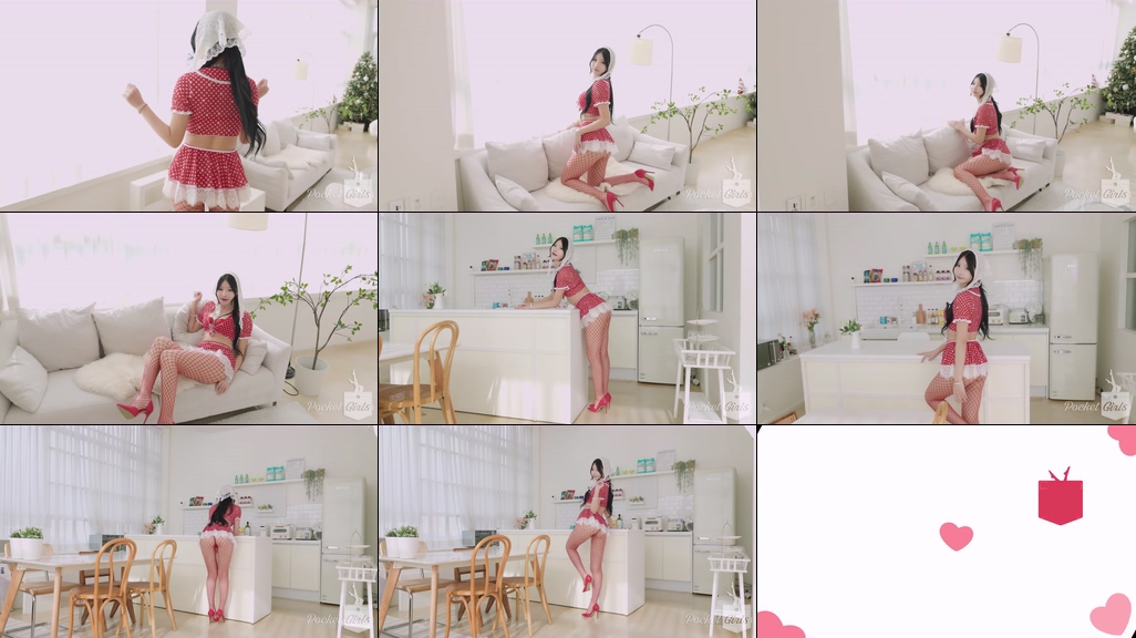 Red Fishnet Stockings and Red Sharp Pumps, Yeonji, Pocket Girls, 연지, 포켓걸스 – #004471