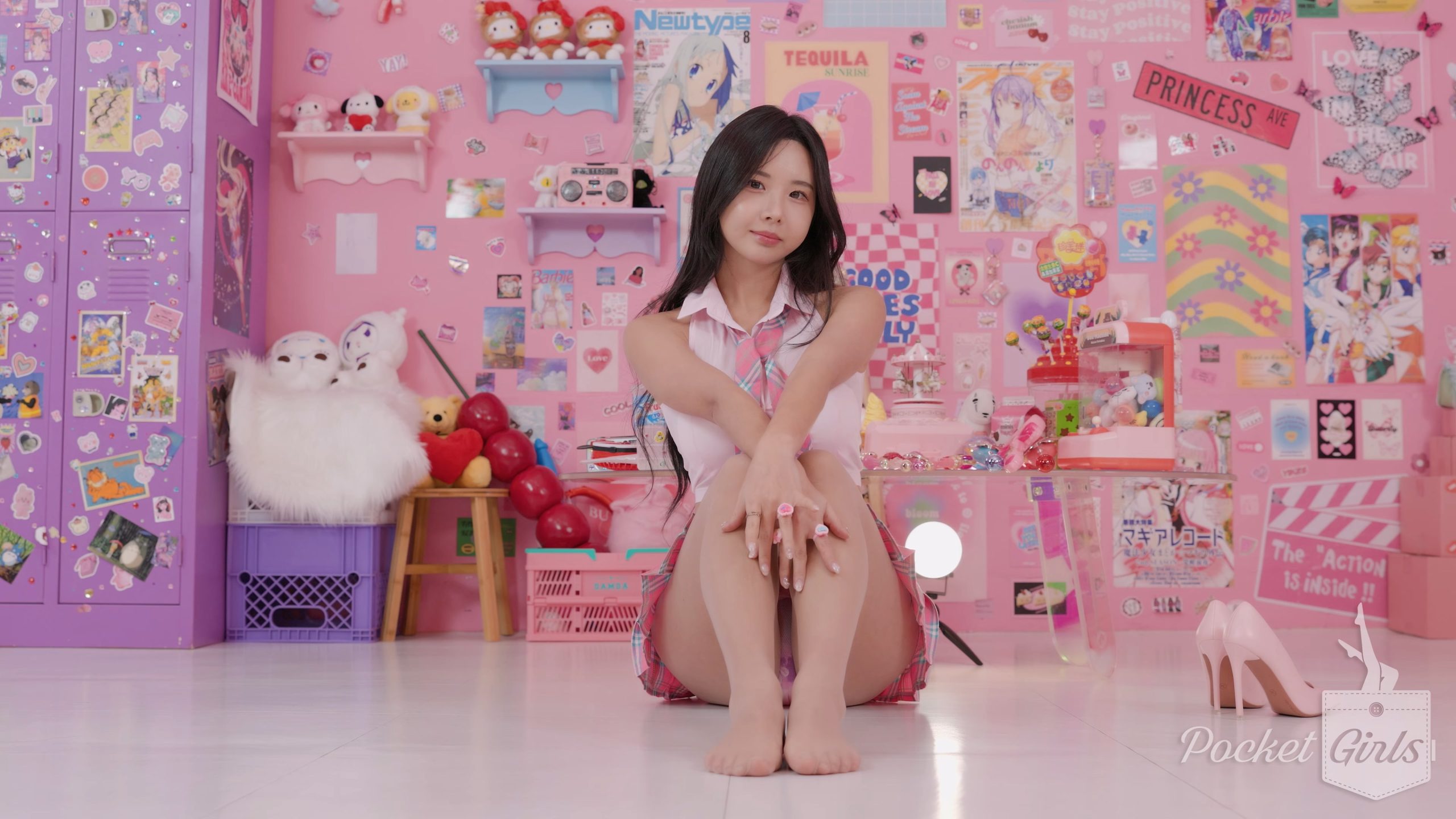 Pink Schoolgirl in a Pink Wonderland, Habin, Pocket Girls, 하빈, 포켓걸스 – #00471 Pink Schoolgirl in a Pink Wonderland, Habin, Pocket Girls, 하빈, 포켓걸스 – #00471