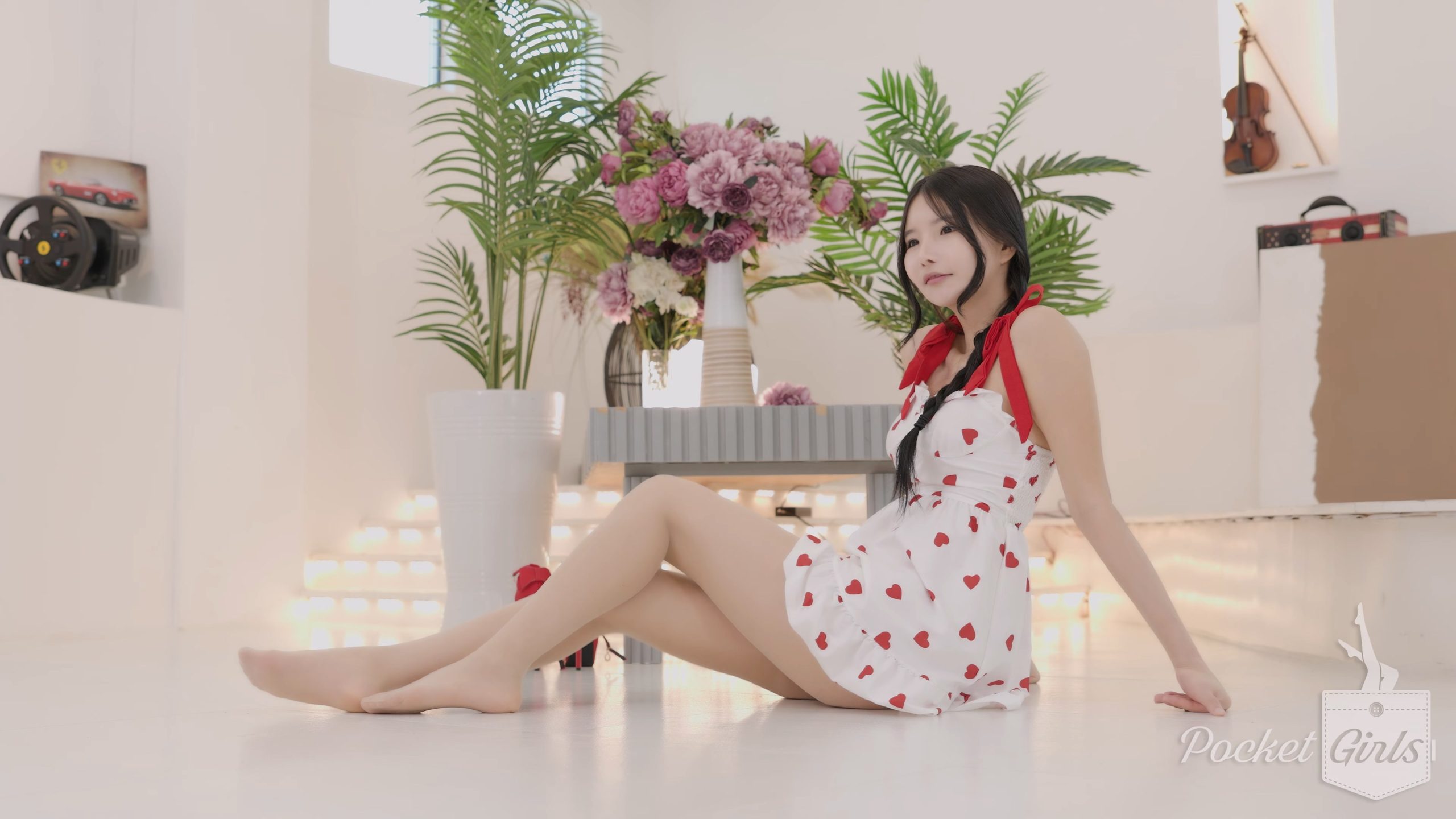 Red Hearts Dress, Yeonji, Pocket Girls, 연지, 포켓걸스 – #0483