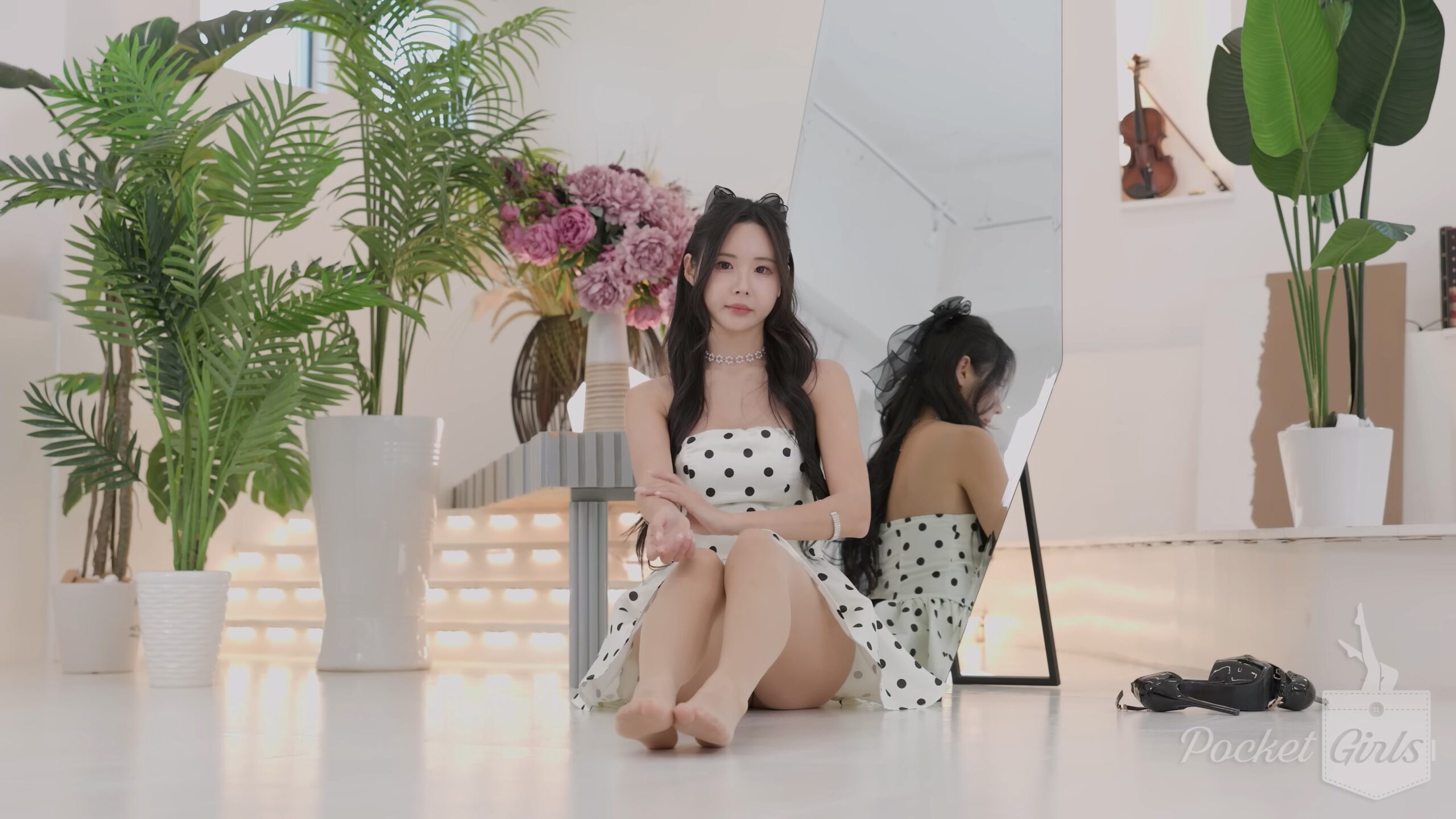 White Polka Dot Rhythm on the Floor, Habin, Pocket Girls, 하빈, 포켓걸스 – #0504