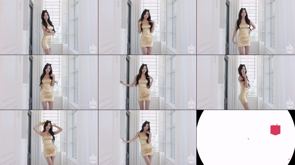 Gold Ribbon, Gold Dress, Gold Habin, Pocket Girls, 하빈, 포켓걸스 – #05441 Gold Ribbon, Gold Dress, Gold Habin, Pocket Girls, 하빈, 포켓걸스 – #05441