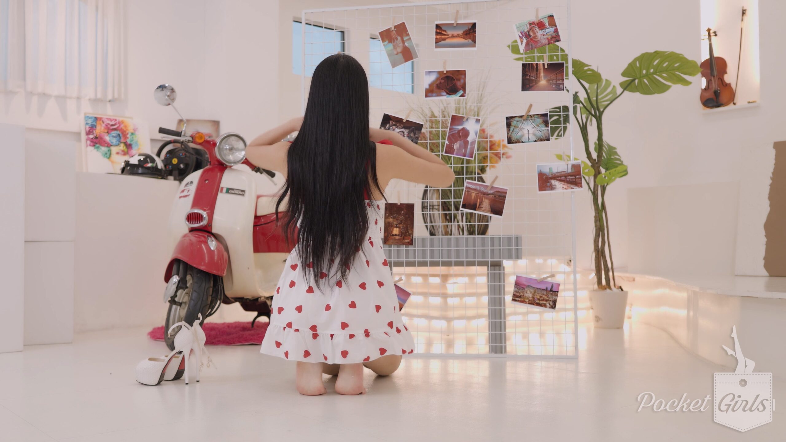 Red Hearts White Dress, Yeonji, Part.3c – #1418 Red Hearts White Dress, Yeonji, Part.3c – #1418