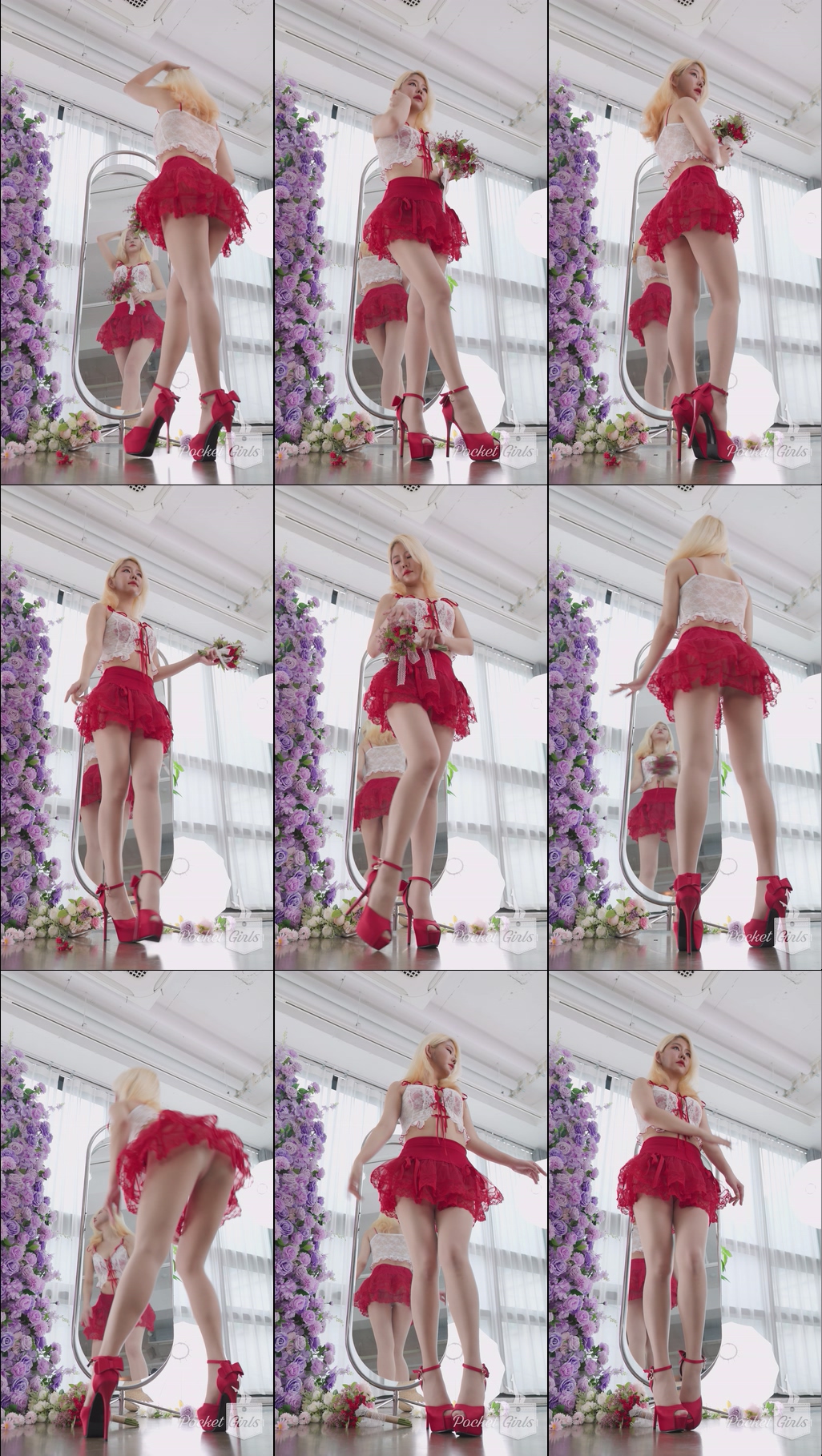 Red See-Through Skirt, Leeme, Part.1a – #13631 Red See-Through Skirt, Leeme, Part.1a – #13631