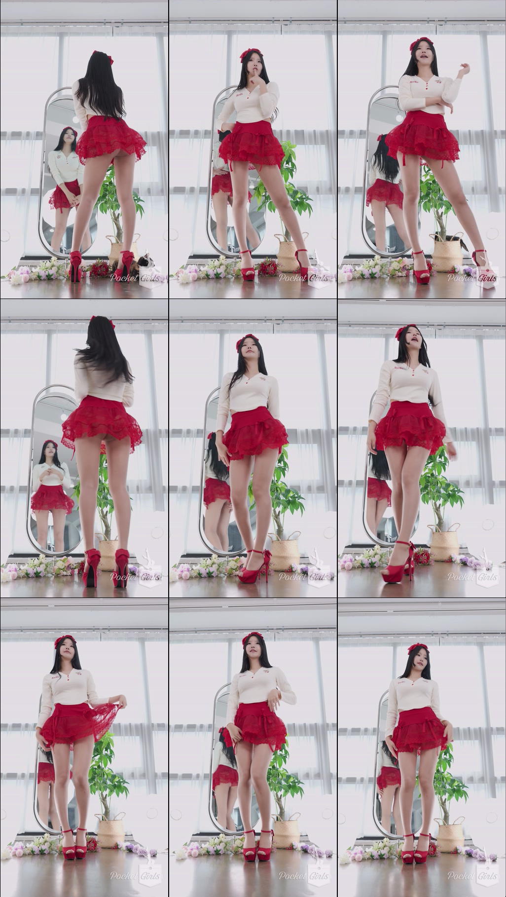 Red See-Through Skirt Dance, Yeonji, Part.2a – #13581 Red See-Through Skirt Dance, Yeonji, Part.2a – #13581