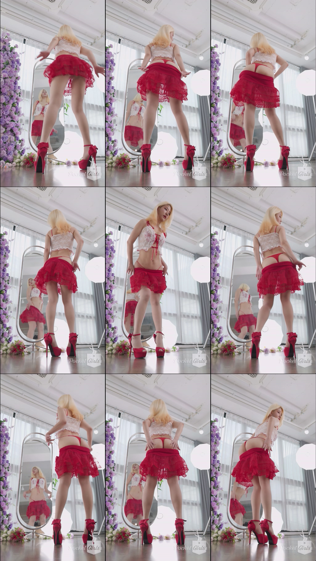 Red See-Through Skirt, Leeme, Part.1c – #13651 Red See-Through Skirt, Leeme, Part.1c – #13651