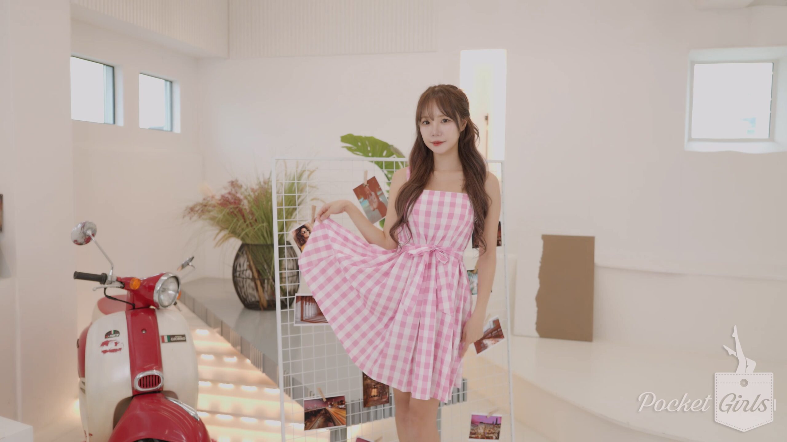 Pink Gingham Bustier Dance, Minchae, Part.2d – #1435 Pink Gingham Bustier Dance, Minchae, Part.2d – #1435