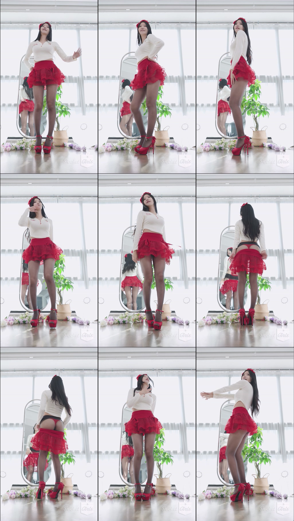 Red See-Through Skirt Dance, Yeonji, Part.2d – #13611