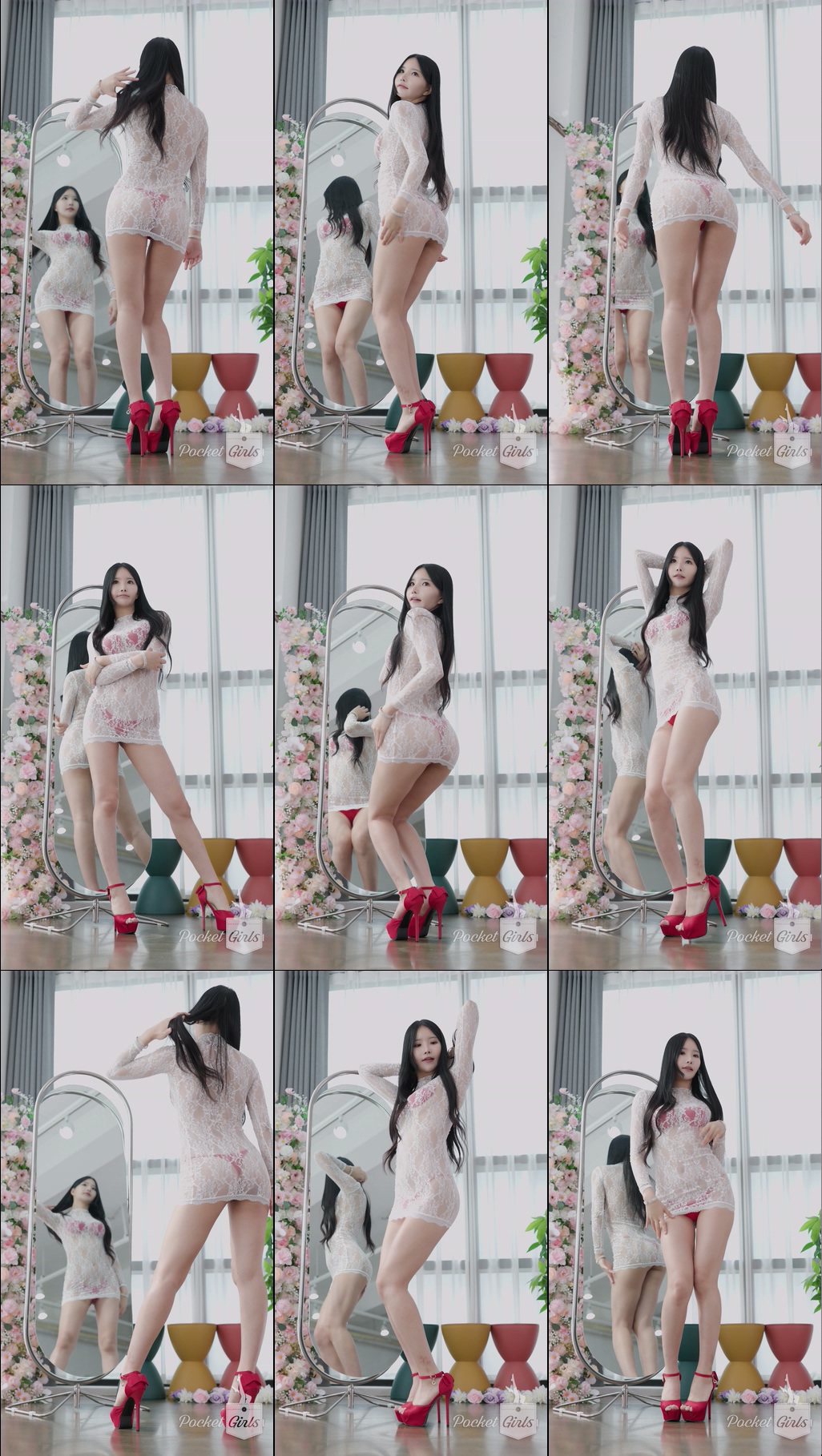 White See-Through Dress Dance, Yeonji, Part.1a – #13711