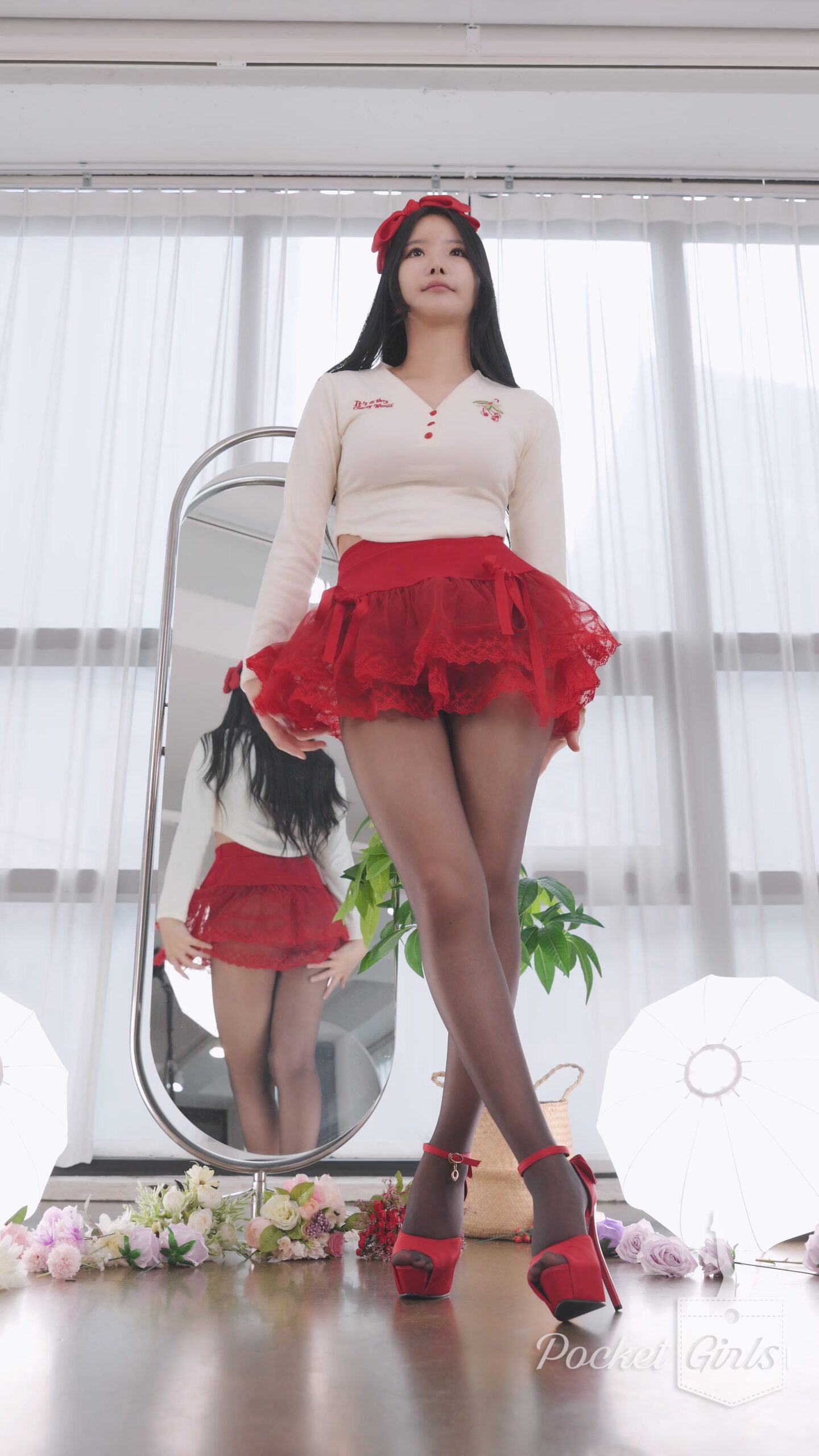 Red See-Through Skirt Dance, Yeonji, Part.2c – #1360 Red See-Through Skirt Dance, Yeonji, Part.2c – #1360