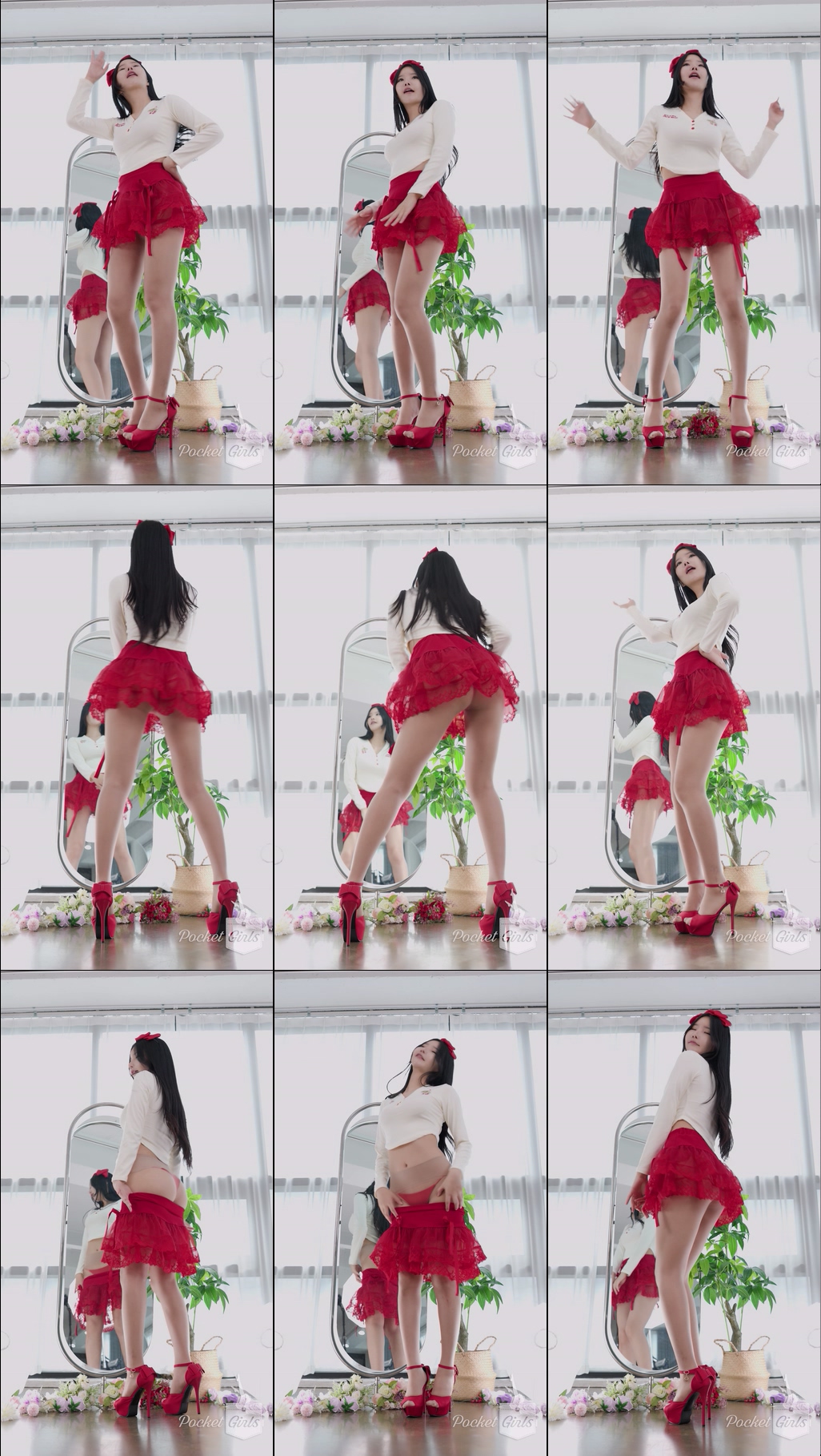 Red See-Through Skirt Dance, Yeonji, Part.2b – #13591