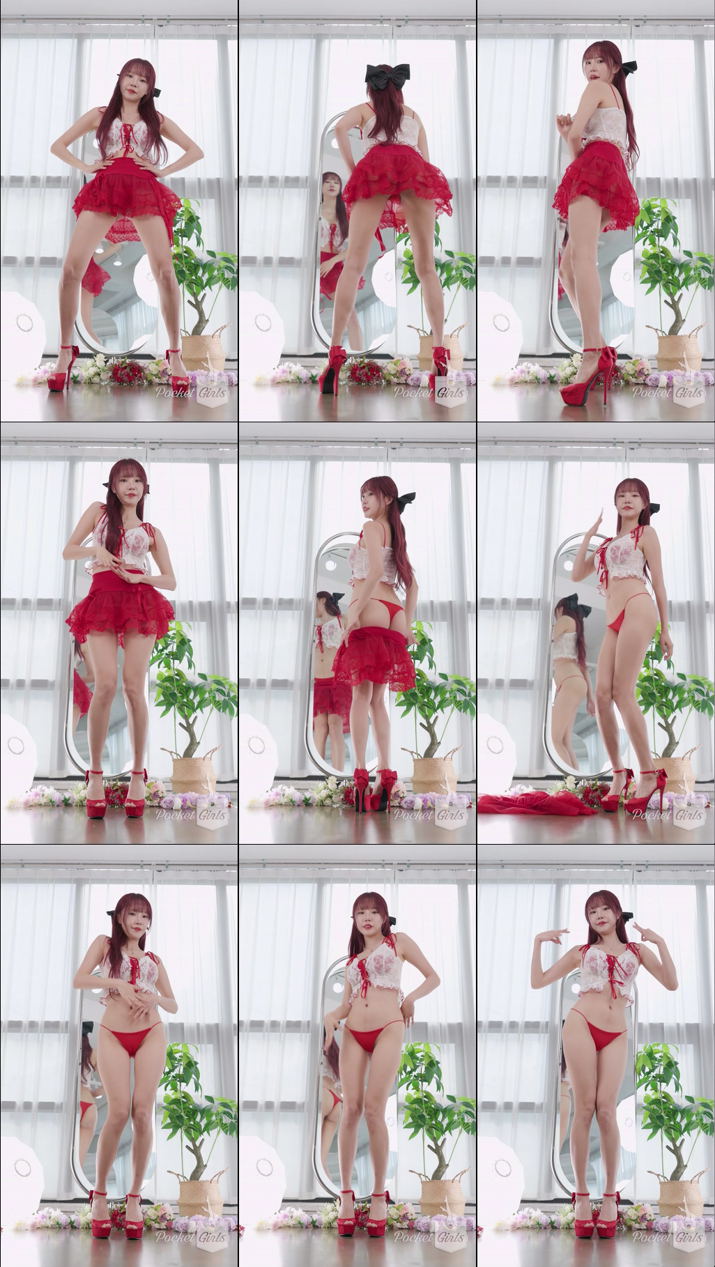 Red See-Through Skirt Dance, Minchae, Part.4a – #13821