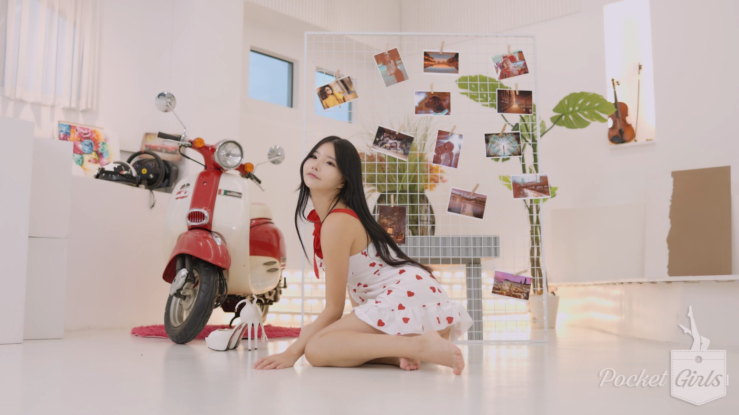 Red Hearts White Dress, Yeonji, Part.3d – #1419