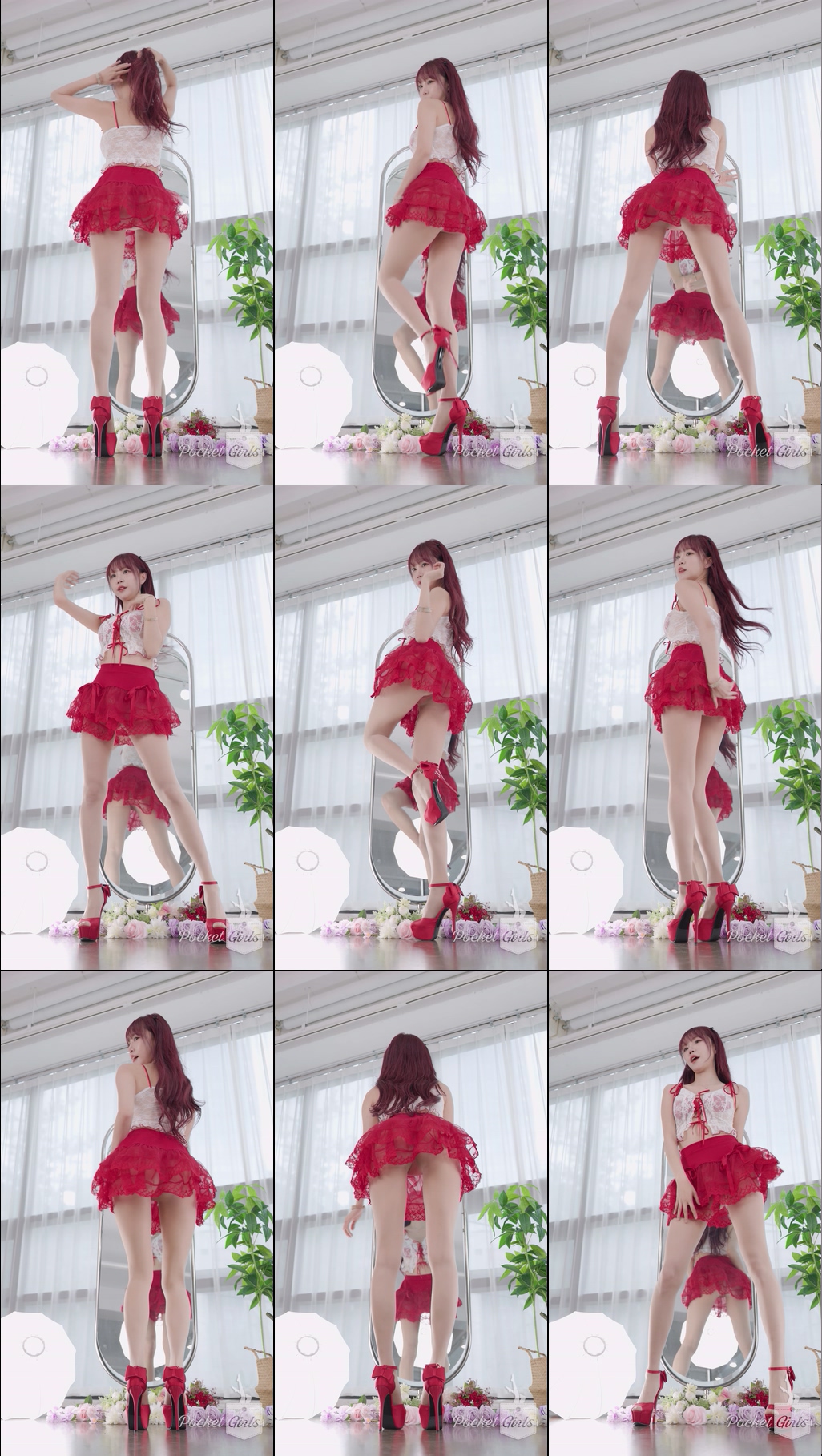 Red See-Through Skirt Dance, Minchae, Part.2b – #13501