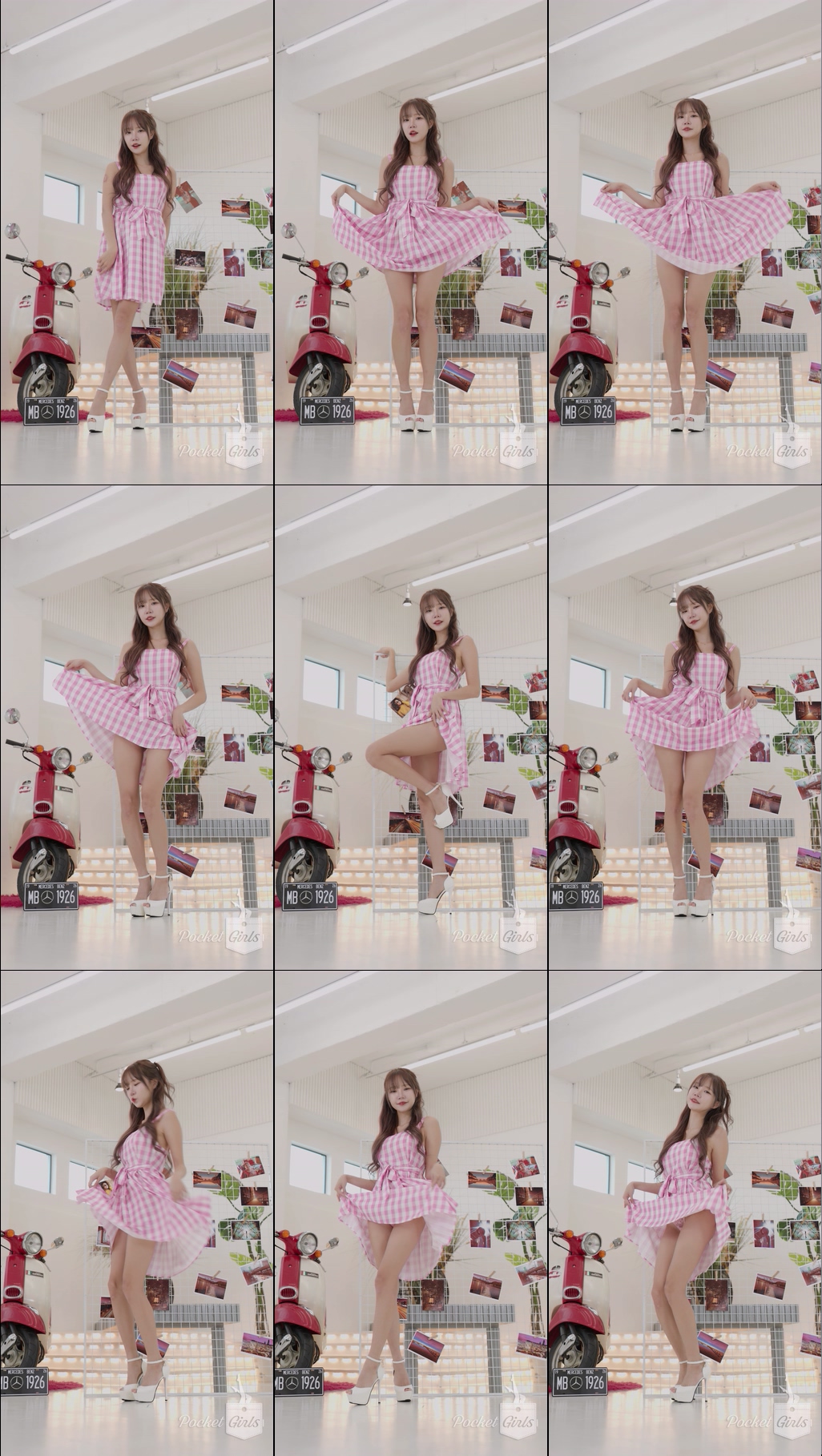 Pink Gingham Bustier Dance, Minchae, Part.1c – #14281