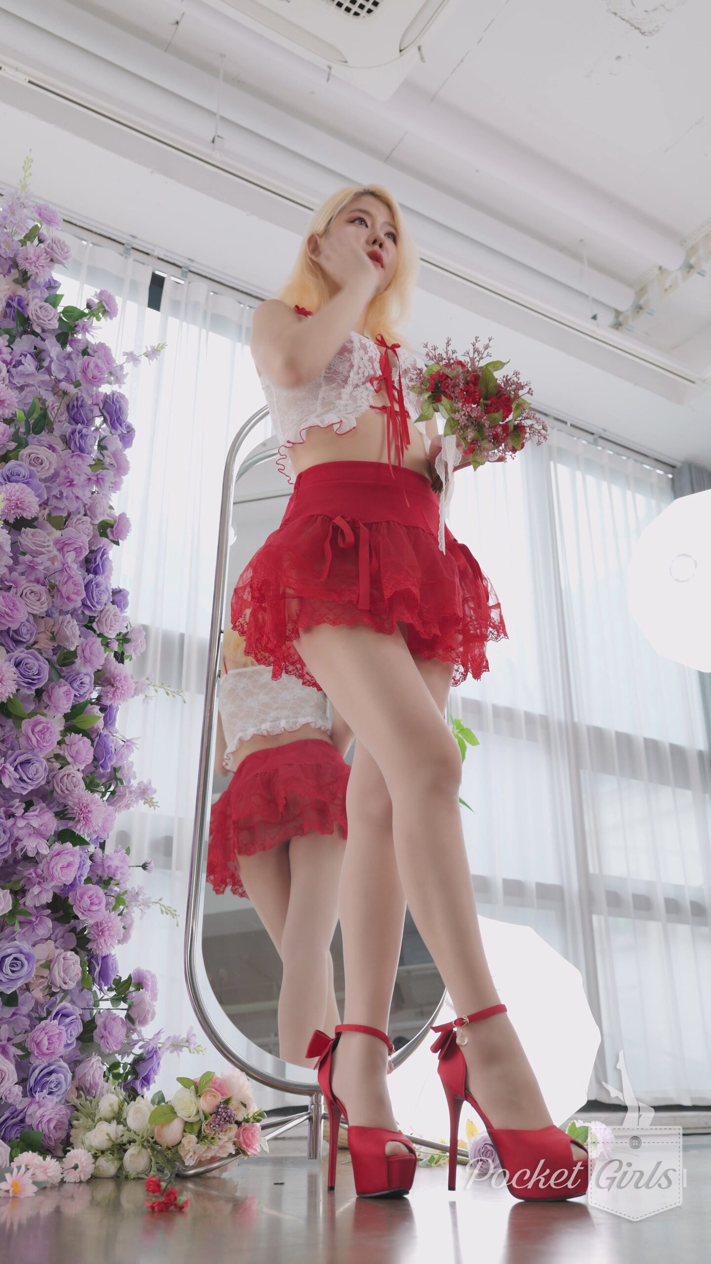 Red See-Through Skirt, Leeme, Part.1a – #1363 Red See-Through Skirt, Leeme, Part.1a – #1363