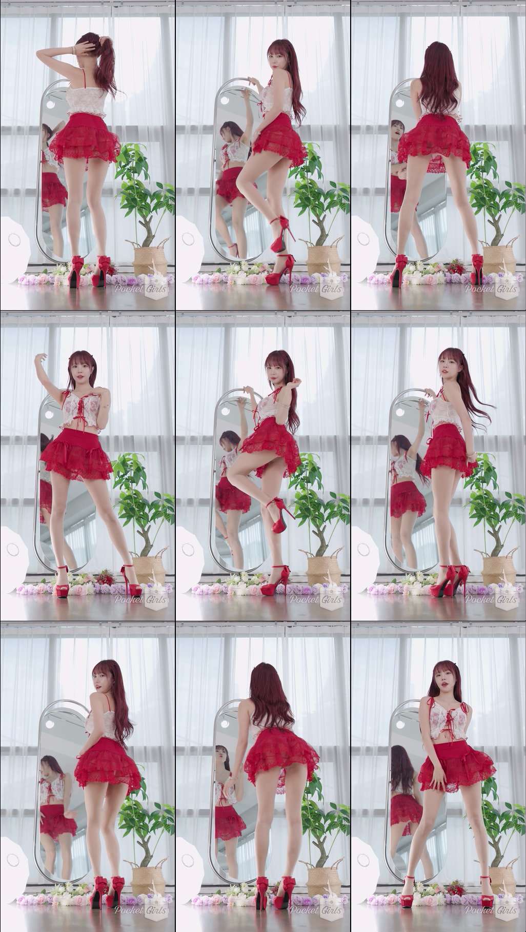 Red See-Through Skirt Dance, Minchae, Part.1b – #13461 Red See-Through Skirt Dance, Minchae, Part.1b – #13461