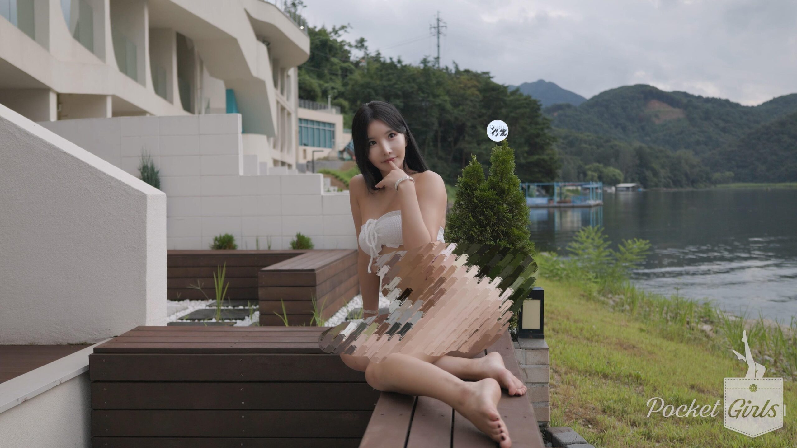 Riverfront Glamour in a Bikini on the Balcony, Yeonji, Part.3a – #1394