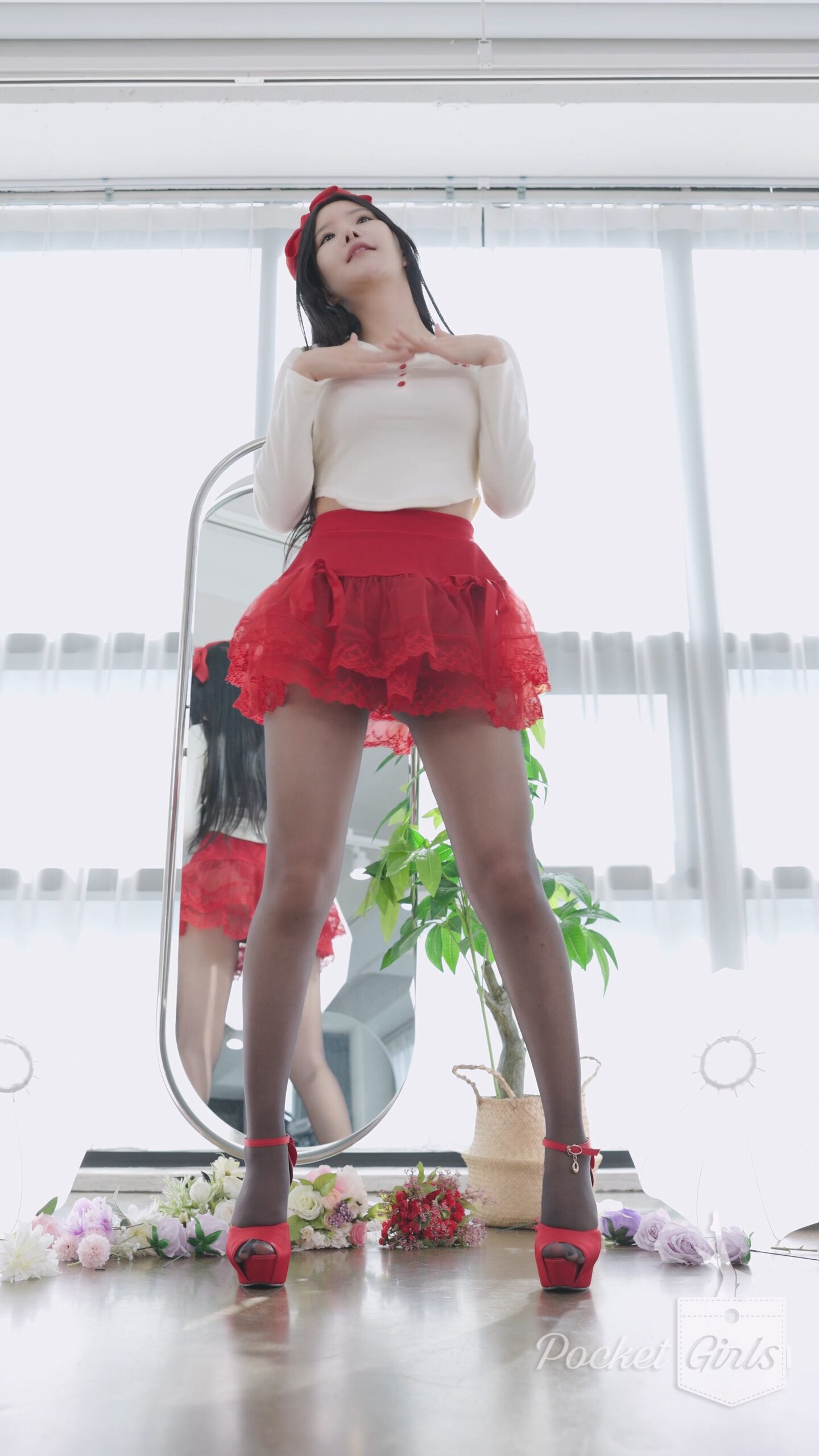 Red See-Through Skirt Dance, Yeonji, Part.2d – #1361
