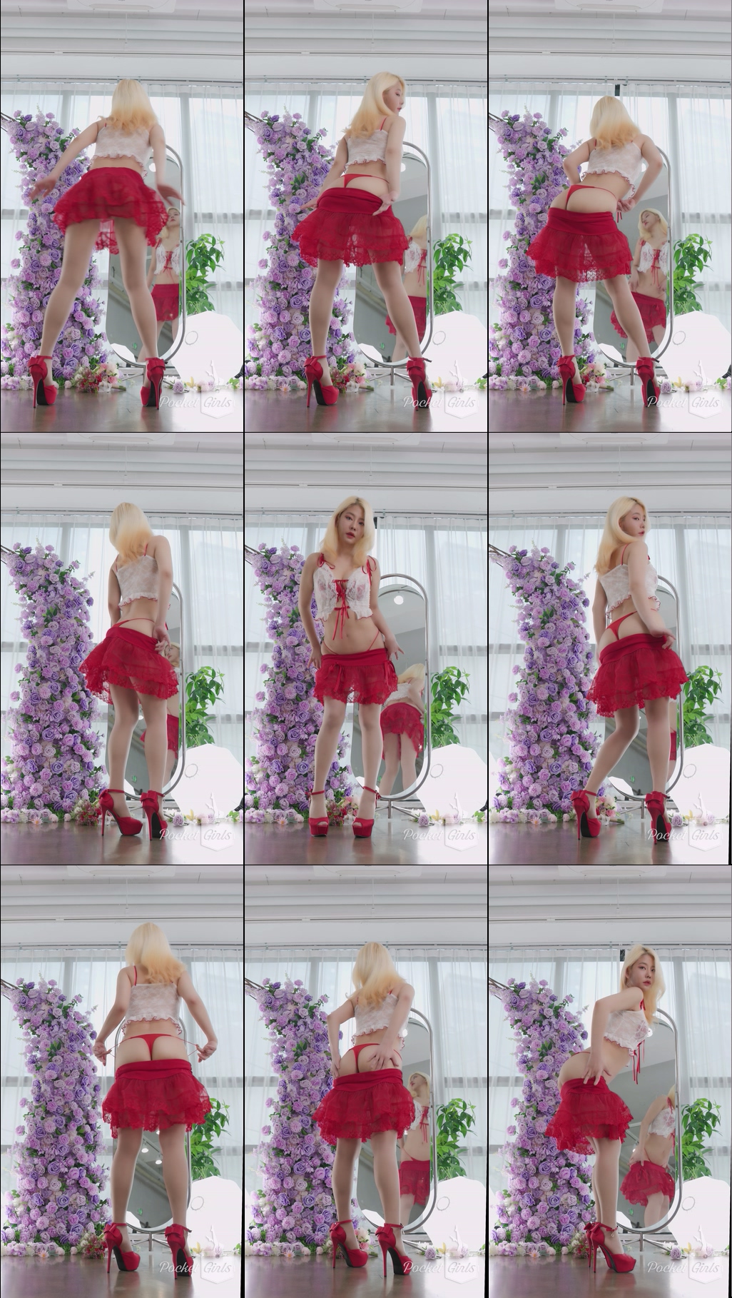 Red See-Through Skirt, Leeme, Part.1b – #13641 Red See-Through Skirt, Leeme, Part.1b – #13641