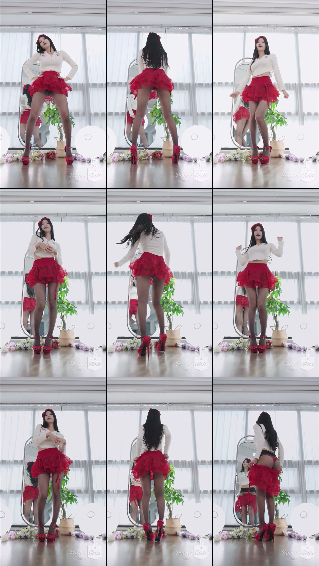 Red See-Through Skirt Dance, Yeonji, Part.2e – #13621 Red See-Through Skirt Dance, Yeonji, Part.2e – #13621