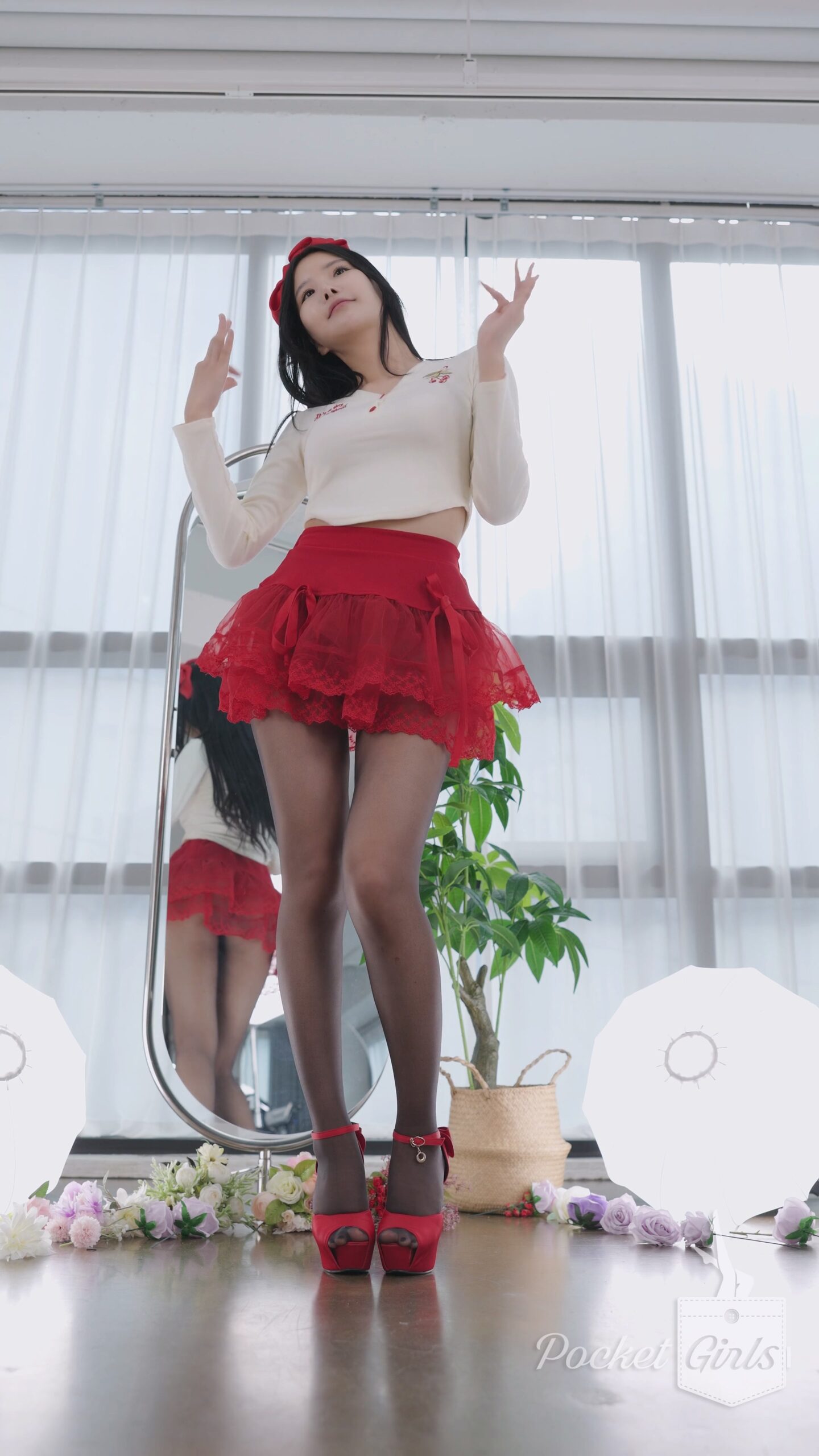 Red See-Through Skirt Dance, Yeonji, Part.2e – #1362 Red See-Through Skirt Dance, Yeonji, Part.2e – #1362