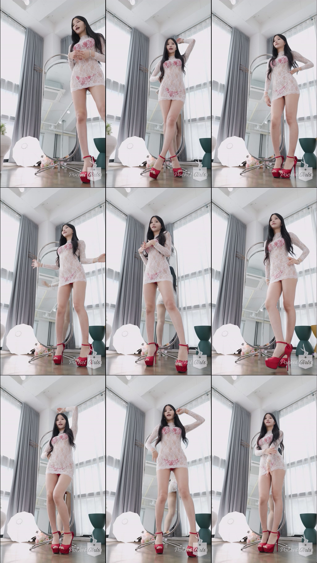 White See-Through Dress Dance, Yeonji, Part.2a – #13751