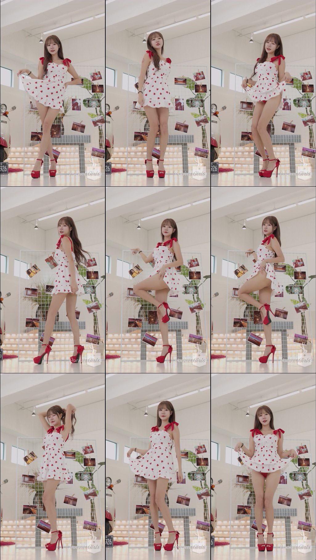 Red Hearts White Dress, Minchae, Part.2c – #14491 Red Hearts White Dress, Minchae, Part.2c – #14491