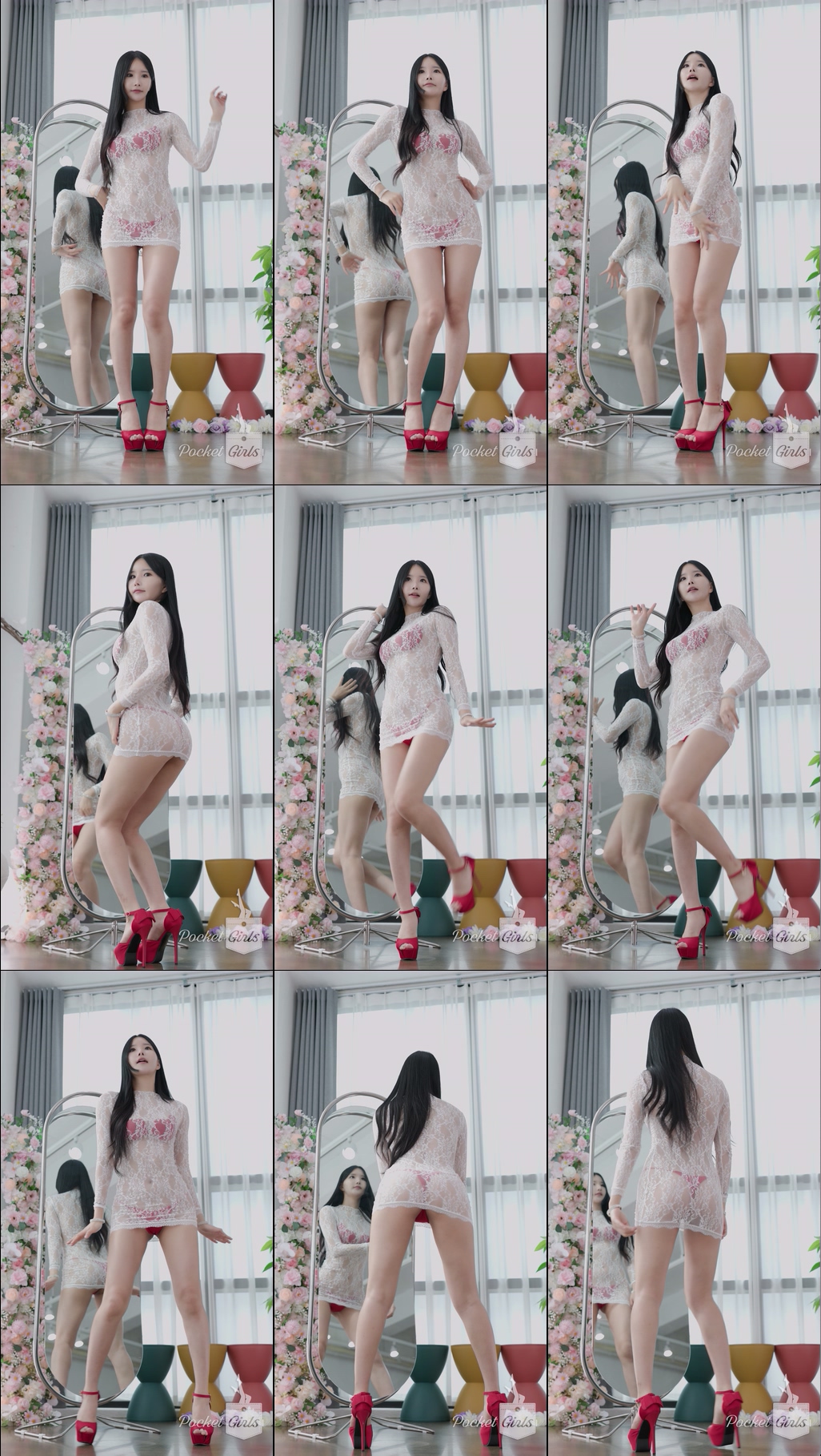 White See-Through Dress Dance, Yeonji, Part.1b – #13721