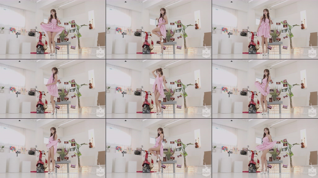 Pink Gingham Bustier Dance, Minchae, Part.1e – #14301