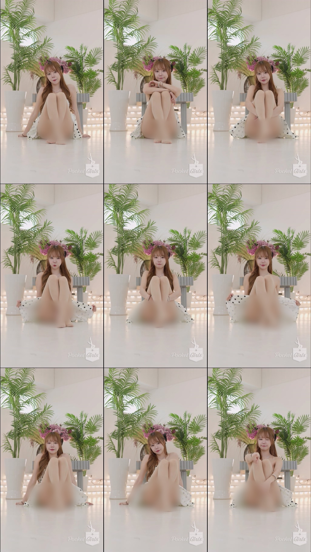 White Polka Dot Dress Dance, Minchae, Part.2a – #16651 White Polka Dot Dress Dance, Minchae, Part.2a – #16651