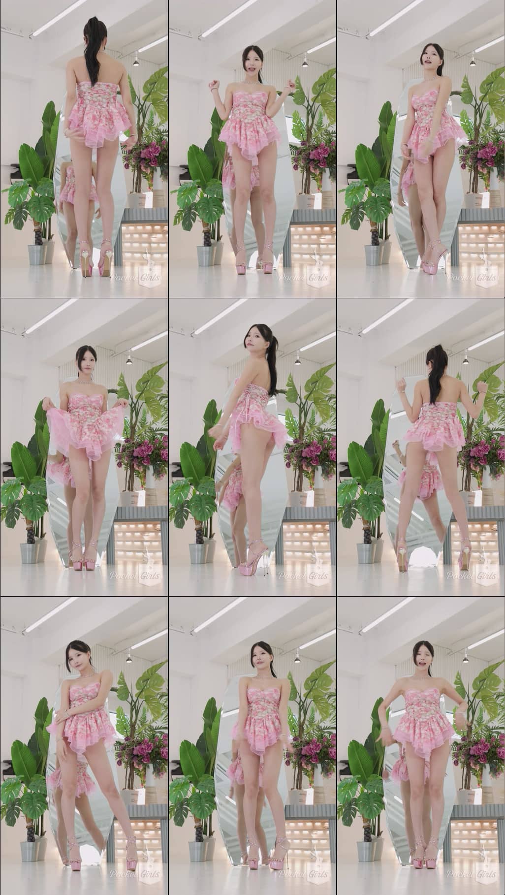 Ponytail Dance in a Hip-Flash Mini Dress, Yeonji, Part.1b – #17801