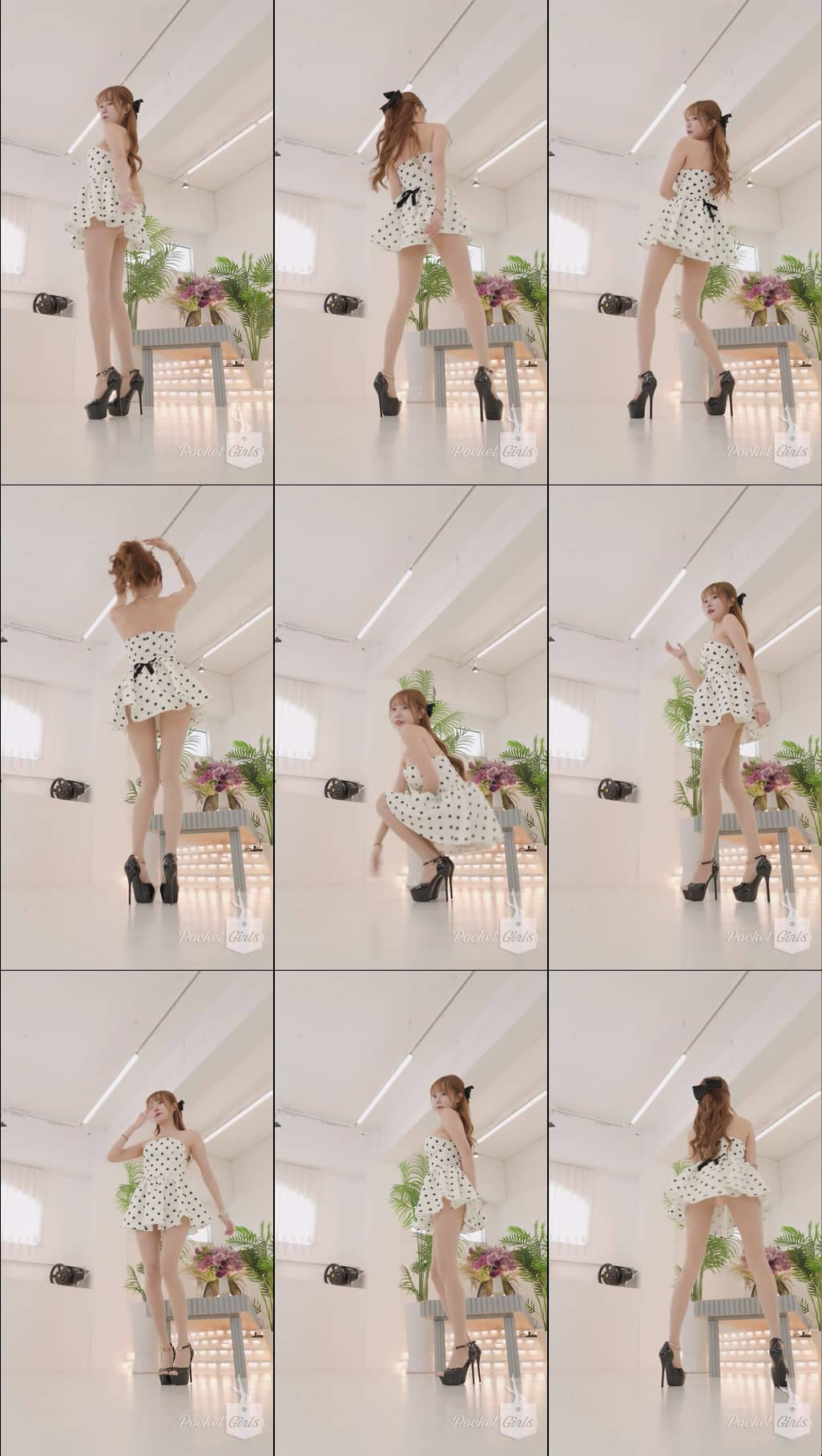 White Polka Dot Dress Dance, Minchae, Part.1b – #16631